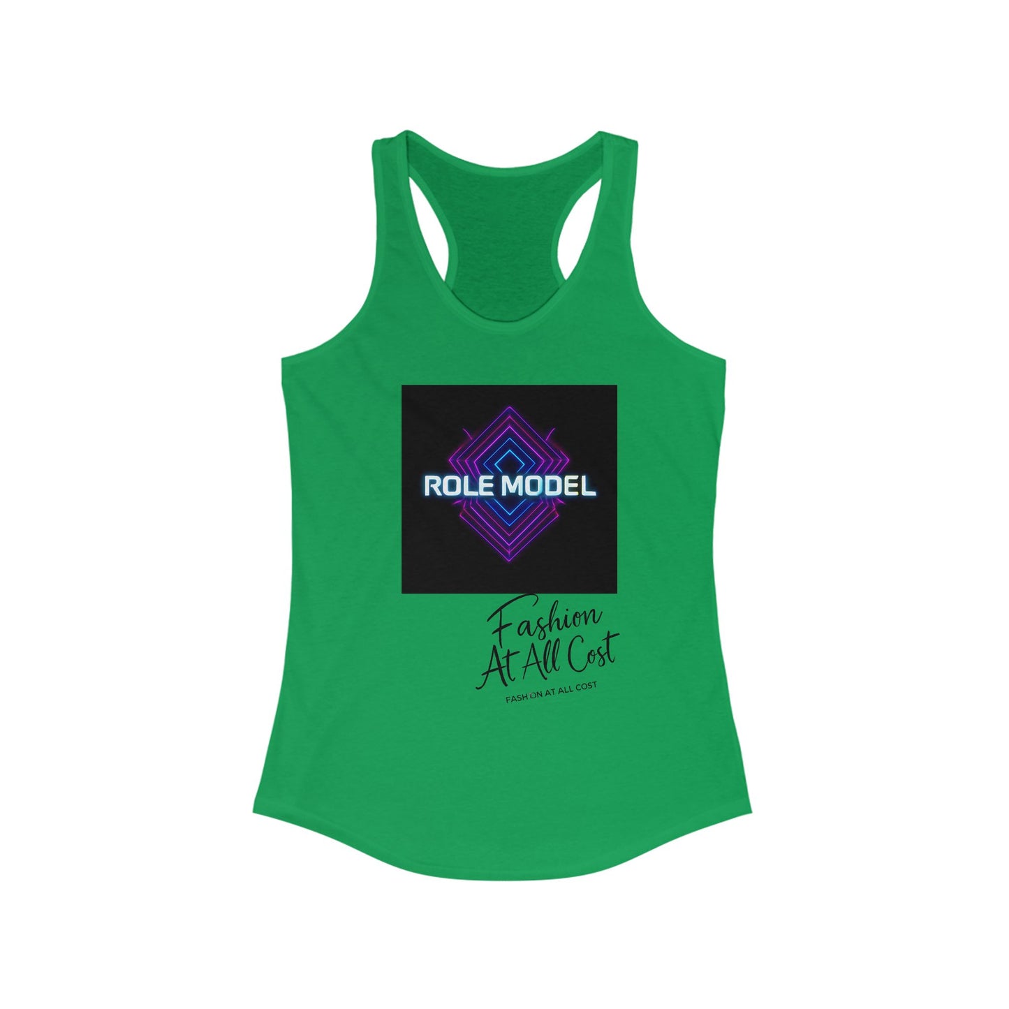 Role Model Racerback Tank Top, Stylish Fitness Top, Workout Apparel, Casual Summer Wear, Gift for Strong Women, Inspirational Fitness Shirt