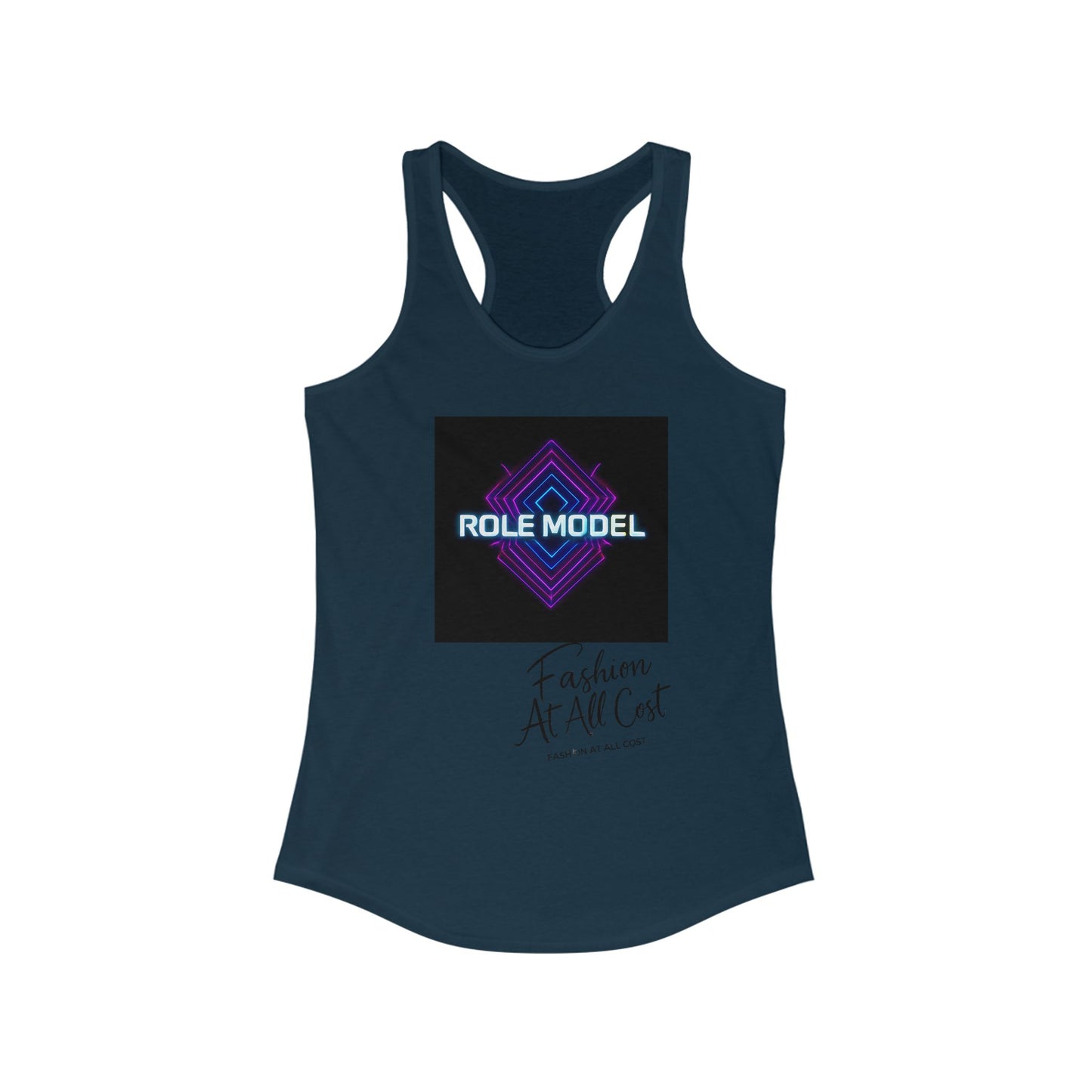 Role Model Racerback Tank Top, Stylish Fitness Top, Workout Apparel, Casual Summer Wear, Gift for Strong Women, Inspirational Fitness Shirt