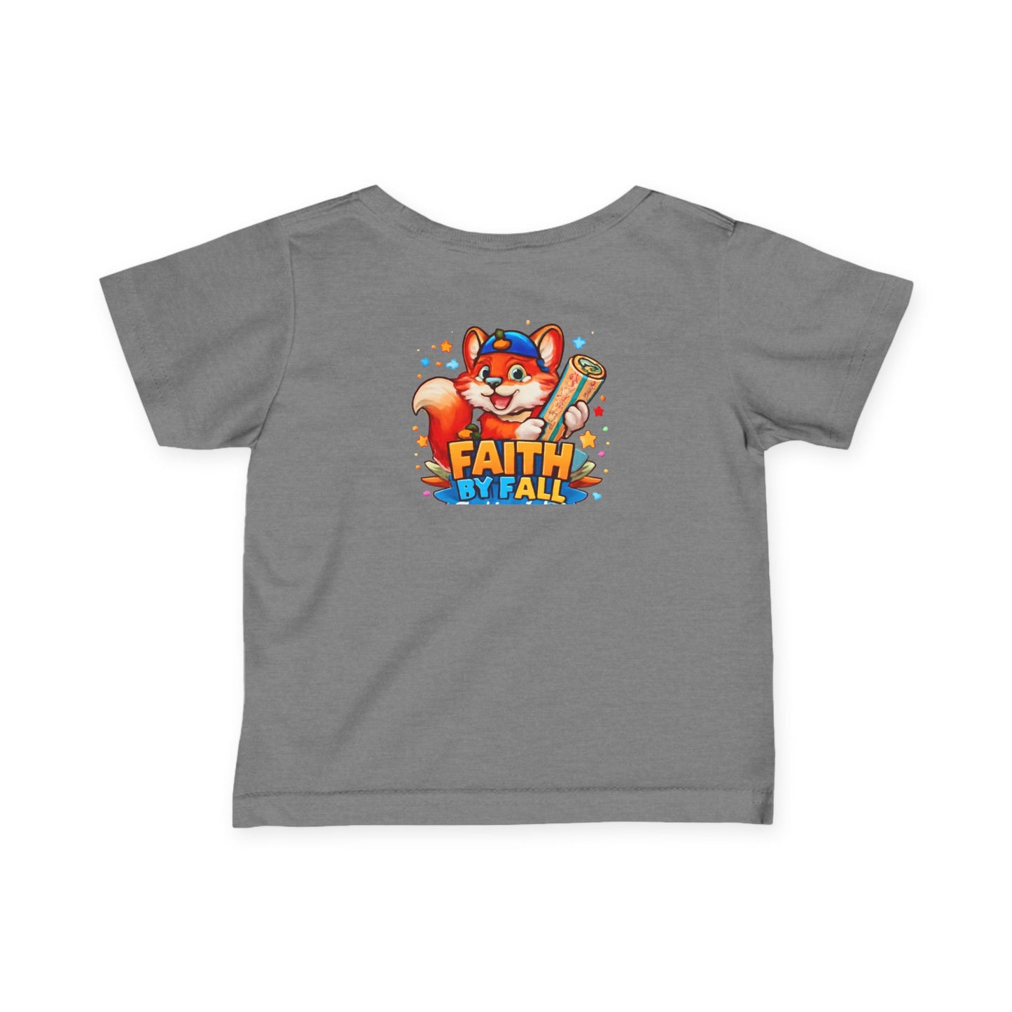 Infant Tee — Cute Fox "Faith Fox" Graphic Baby Shirt