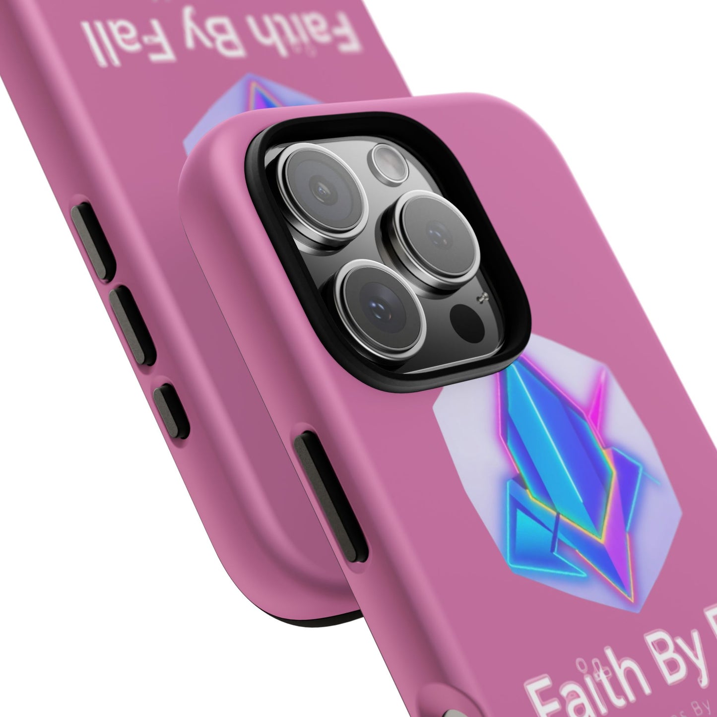 Vibrant Phone Case with Motivational Design - Faith By Fall, Colorful Phone Cover, Customizable Mobile Accessory, Unique Gift Idea, [...]