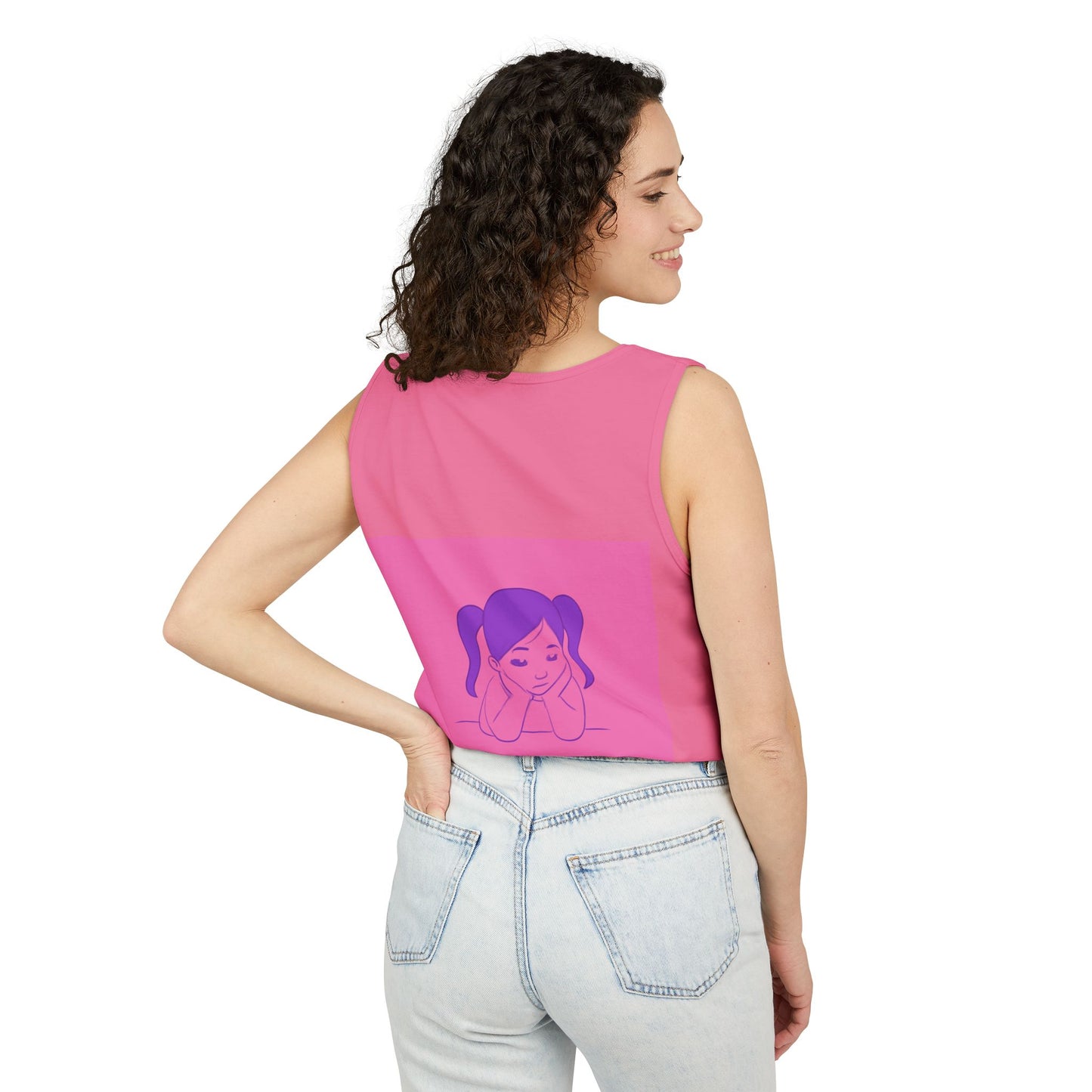 Unisex Graphic Tank Top, Cute Casual Summer Wear, Perfect for Gifts, Self-Love Celebration, Festive & Fun, Daily Comfort