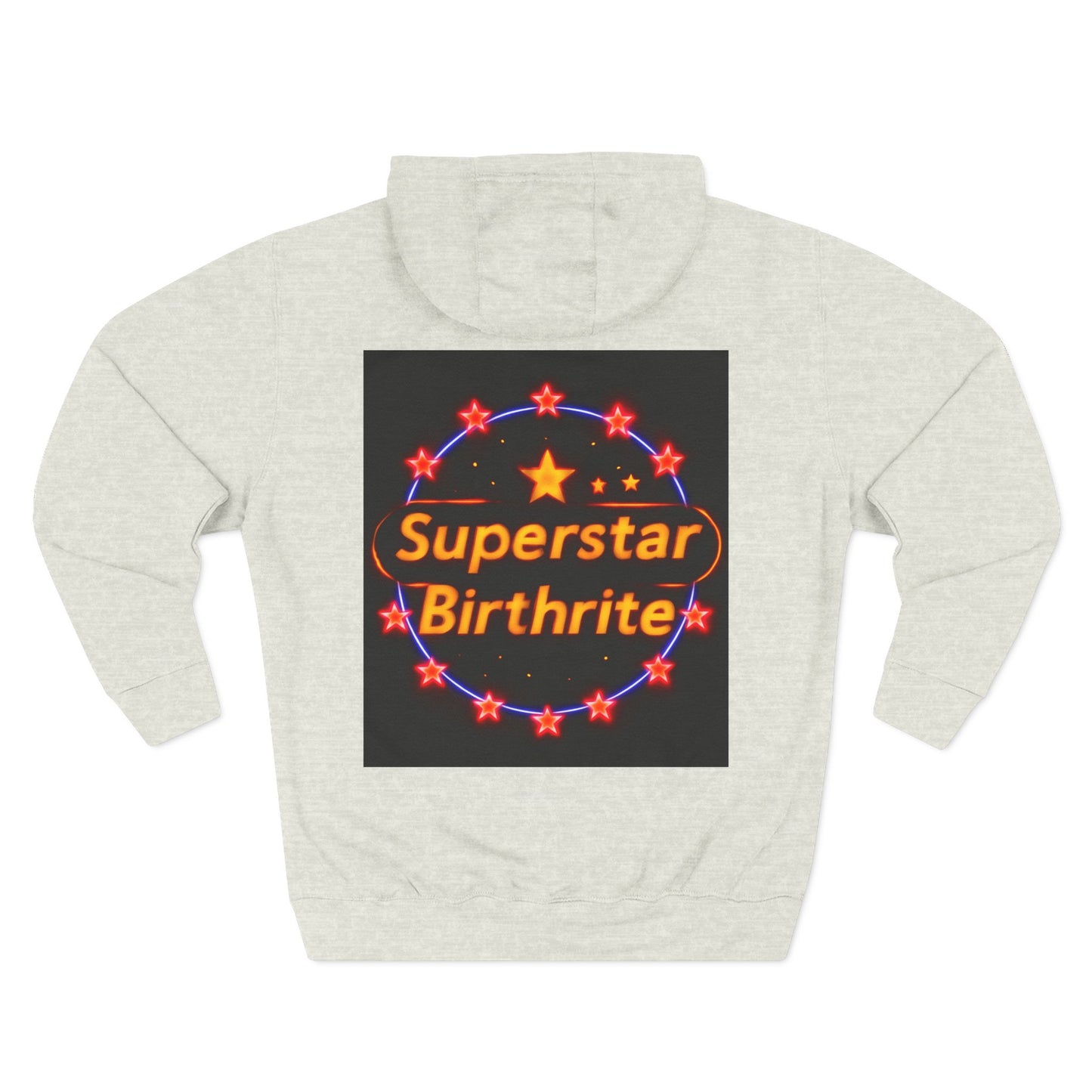 Fleece Hoodie with 11:11 & Superstar Birthrite Design, Cozy Sweatshirt for Spirituality, Affirmations, Astrology Gifts, Unisex Hoodie