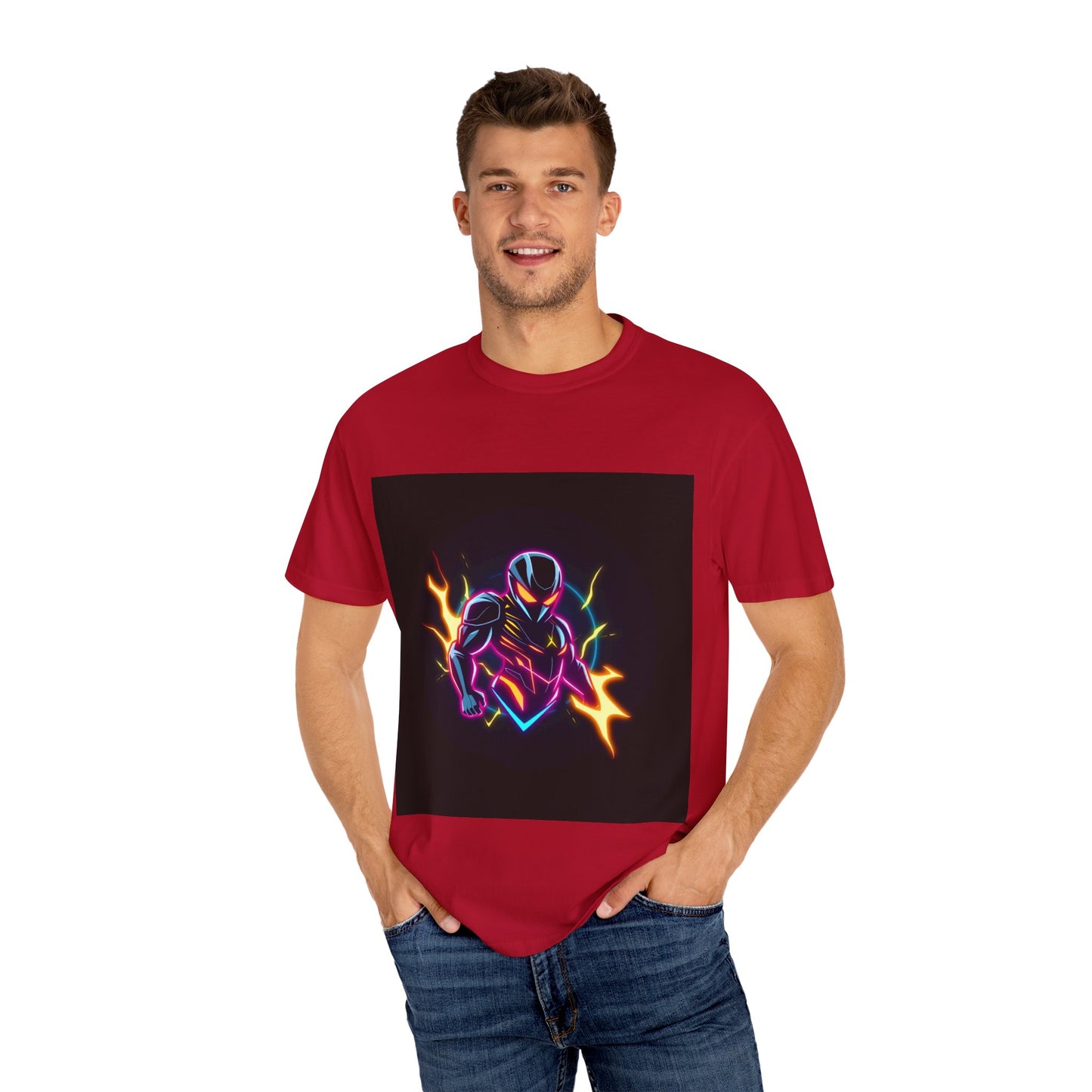 Vibrant Unisex Graphic T-Shirt, Cosmic Dreams Tee, Retro Neon Shirt, Stylish Casual Wear, Gift for Gamers & Dreamers