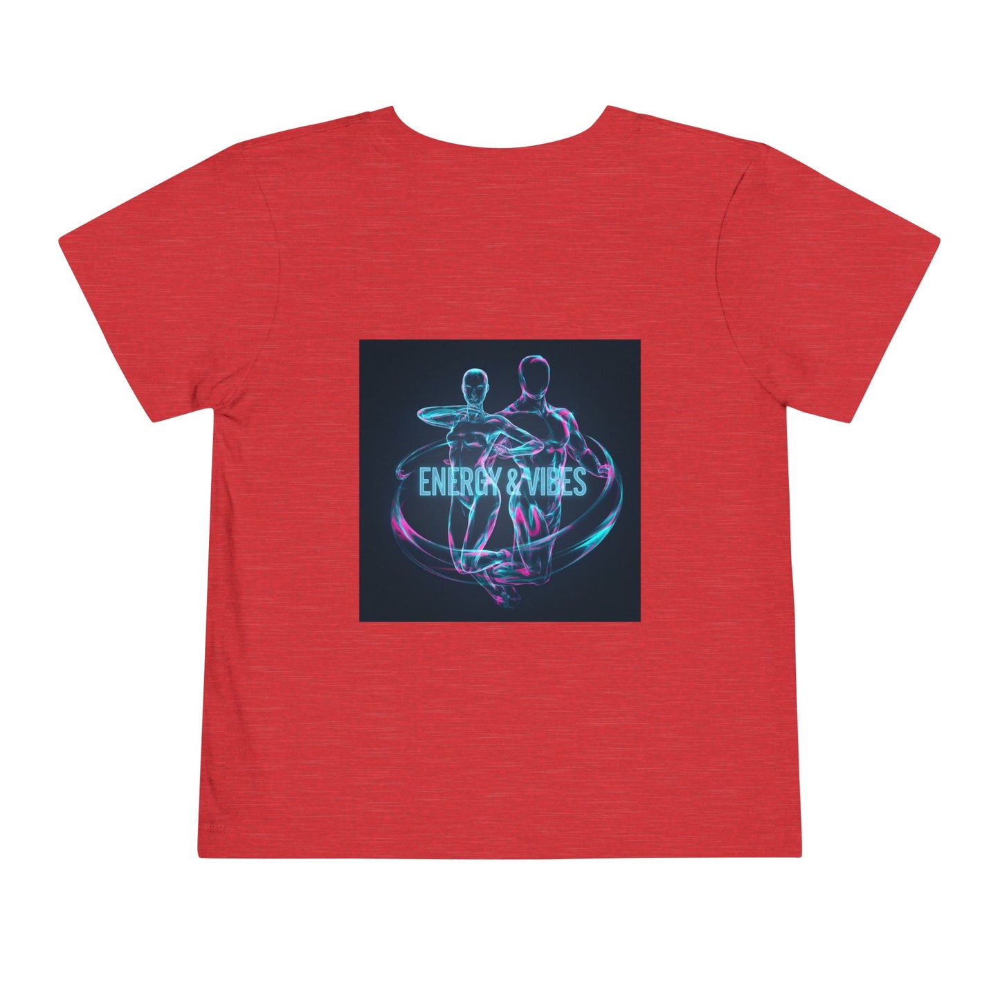 Toddler Tee — Energy & Vibes Neon Dance Graphic