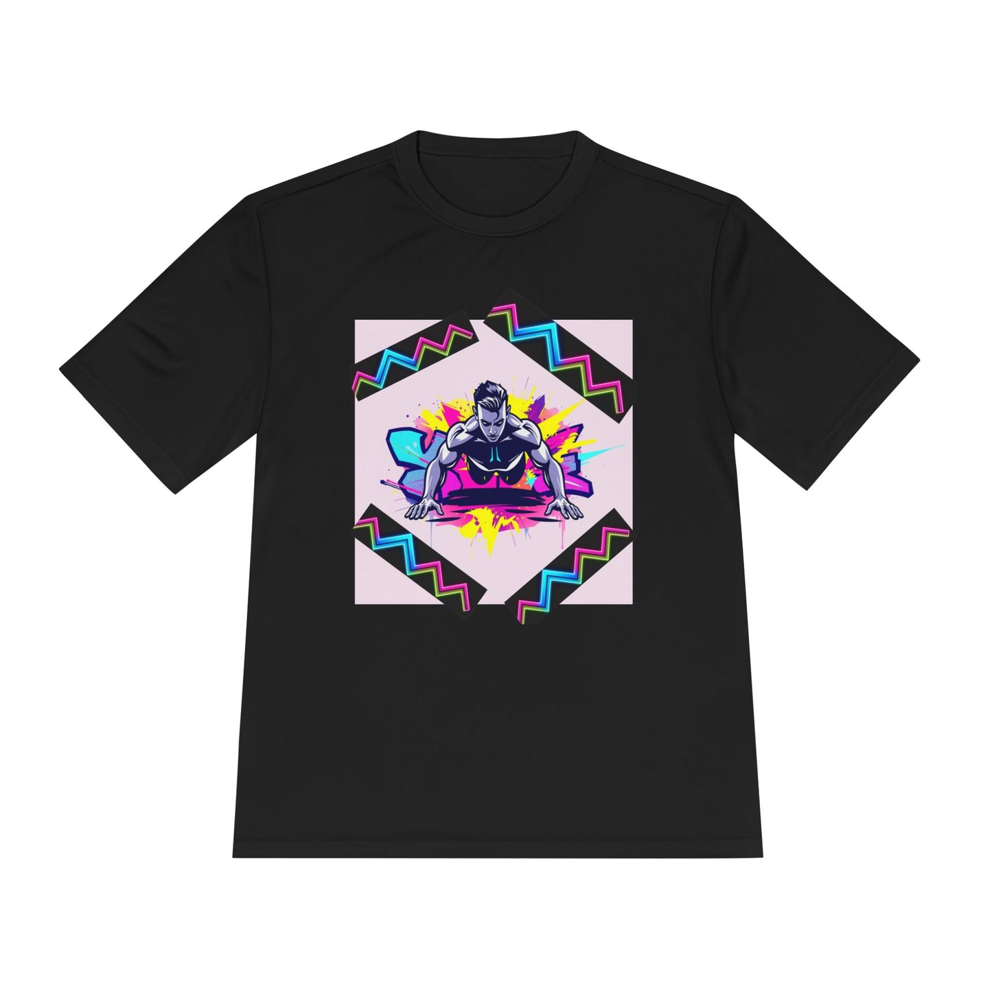 Vibrant Graphic Moisture Wicking Tee for Active Lifestyle