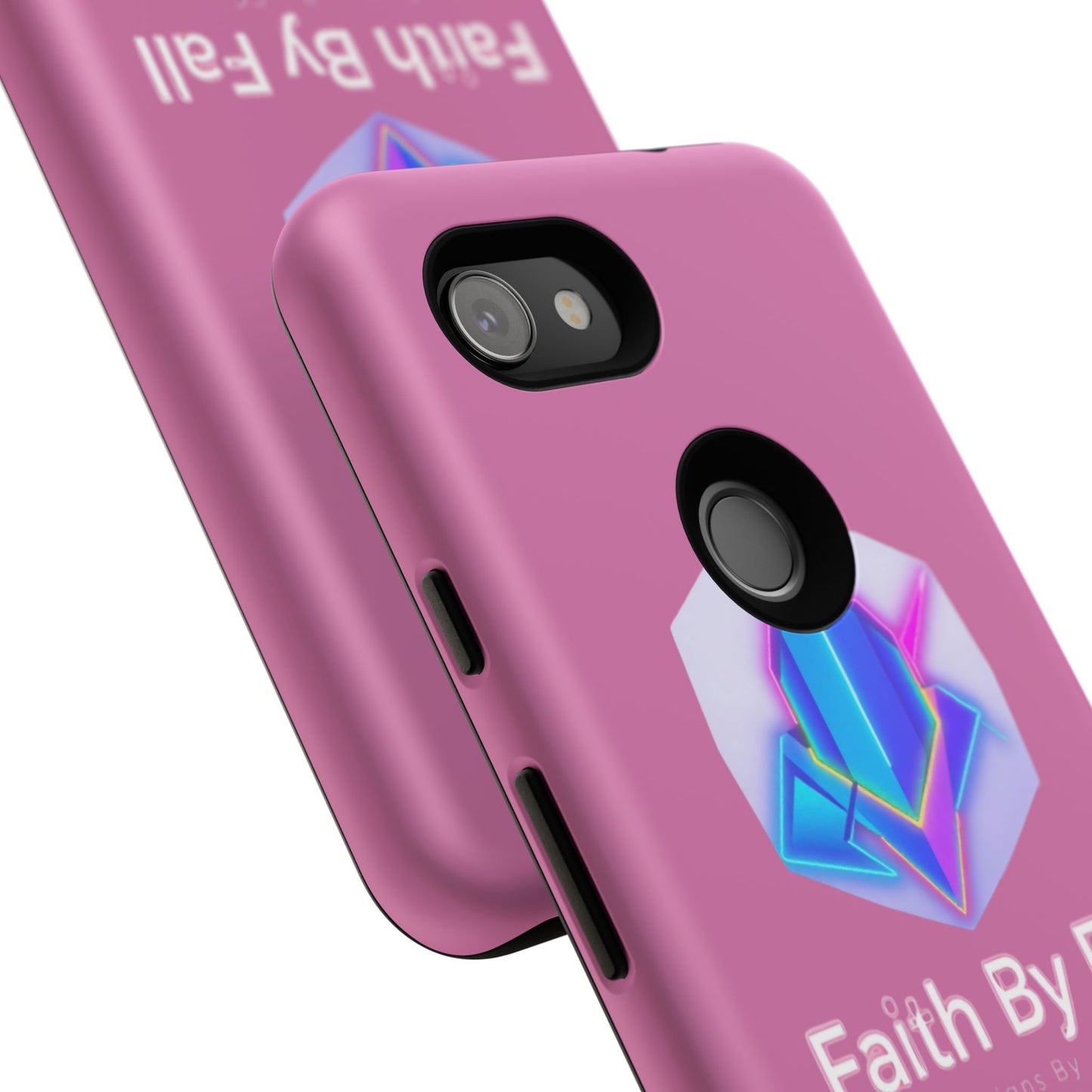 Vibrant Phone Case with Motivational Design - Faith By Fall, Colorful Phone Cover, Customizable Mobile Accessory, Unique Gift Idea, [...]