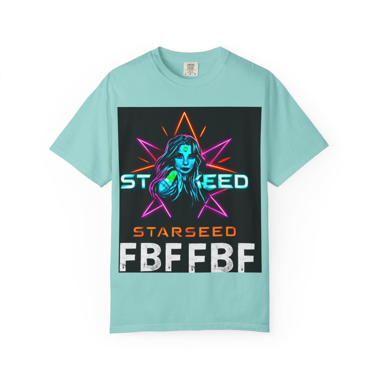 Neon Graphic T-Shirt - Starseed FBF Tee, Unisex Fashion, Cool Gift, Festival Wear, Retro Style, Casual Streetwear