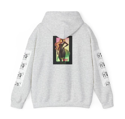 Unisex Heavy Blend™ Hooded Sweatshirt - 'Lucky Baby' Graphic Design, Trendy Streetwear fo