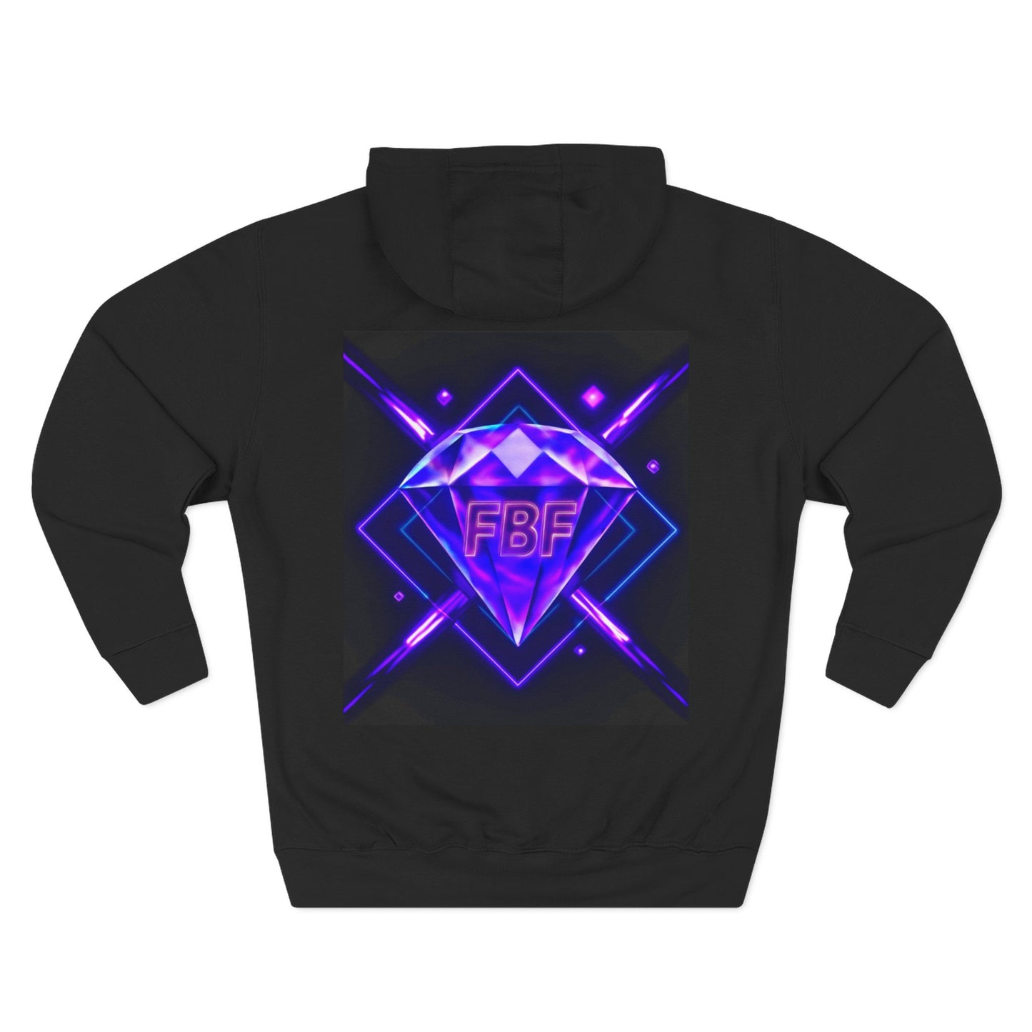 Futuristic Neon Fleece Hoodie, Stylish Sweatshirt, Vibrant Graphic Pullover, Perfect Gift for Tech Lovers, Unique Streetwear