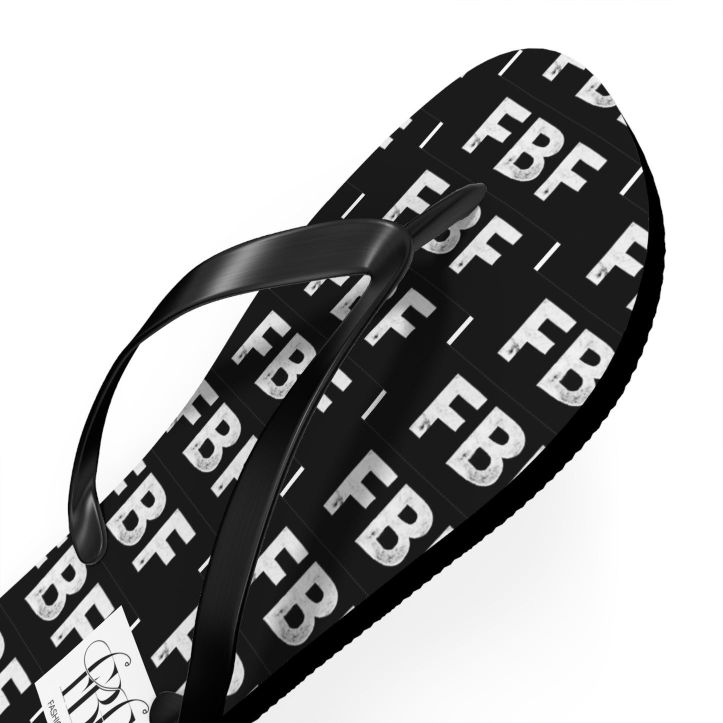 Trendy Flip Flops with FBF Print - Summer Vacation Footwear, Beach Wear, Casual Sandals, Gift for Sun Lovers, Stylish Pool Slides