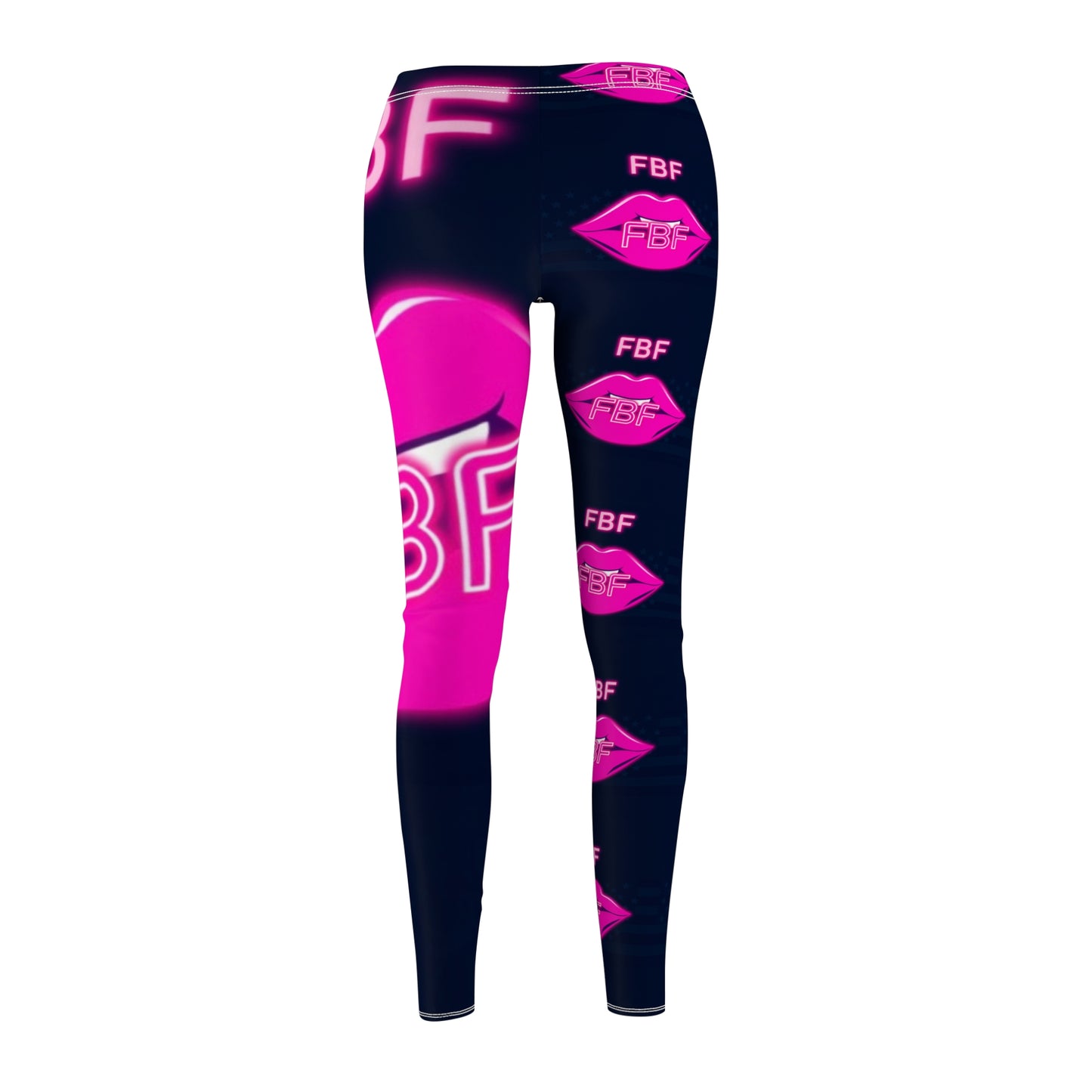 Fabulous Bold Pink Print Leggings - Trendy Activewear, Fitness Gear, Stylish Loungewear, Workout Pants, Gift for Her