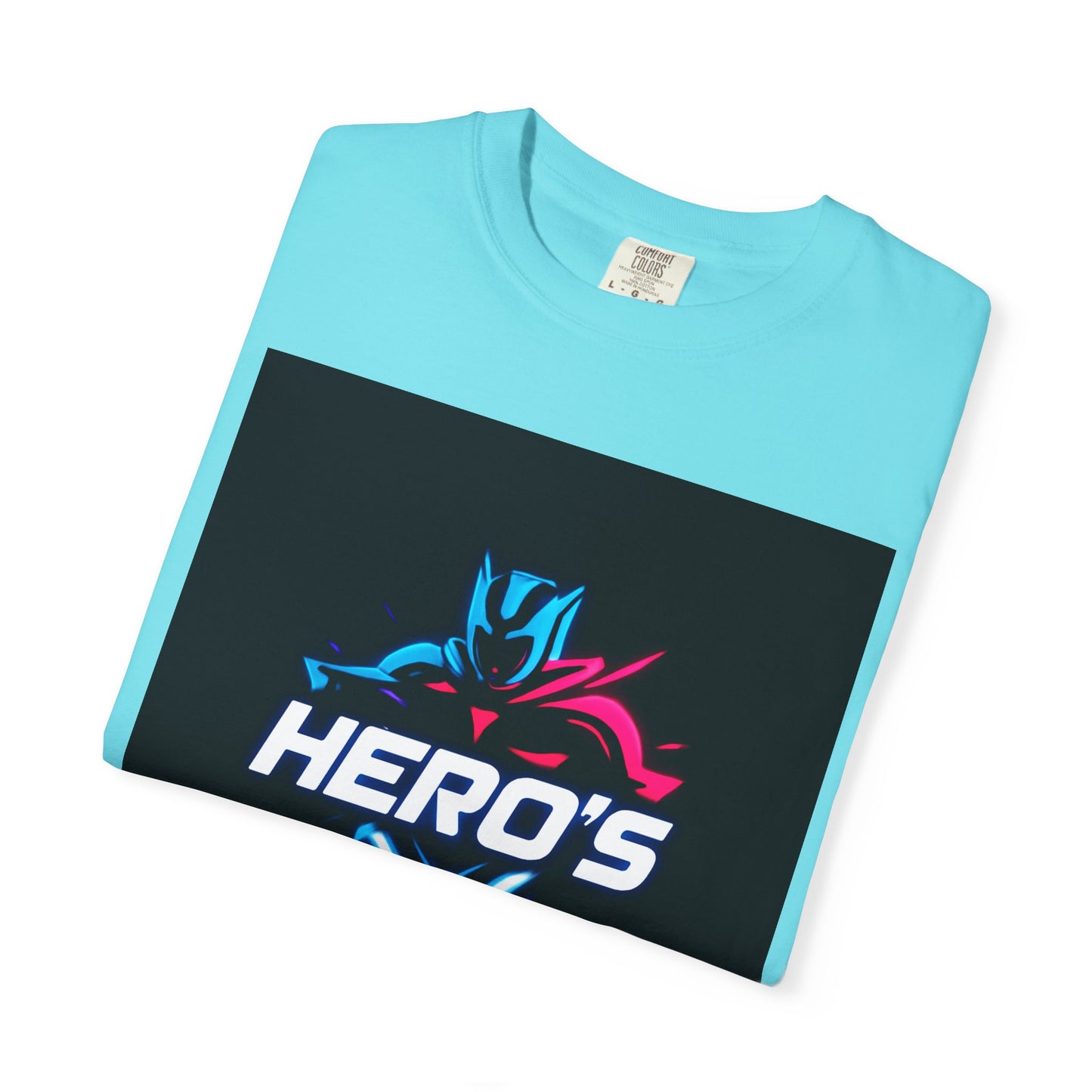 Hero's Unisex Garment-Dyed T-shirt, Casual Tee, Perfect for Gifting, Comic Fans, Hero Celebrations, Graphic Tee, Everyday Wear