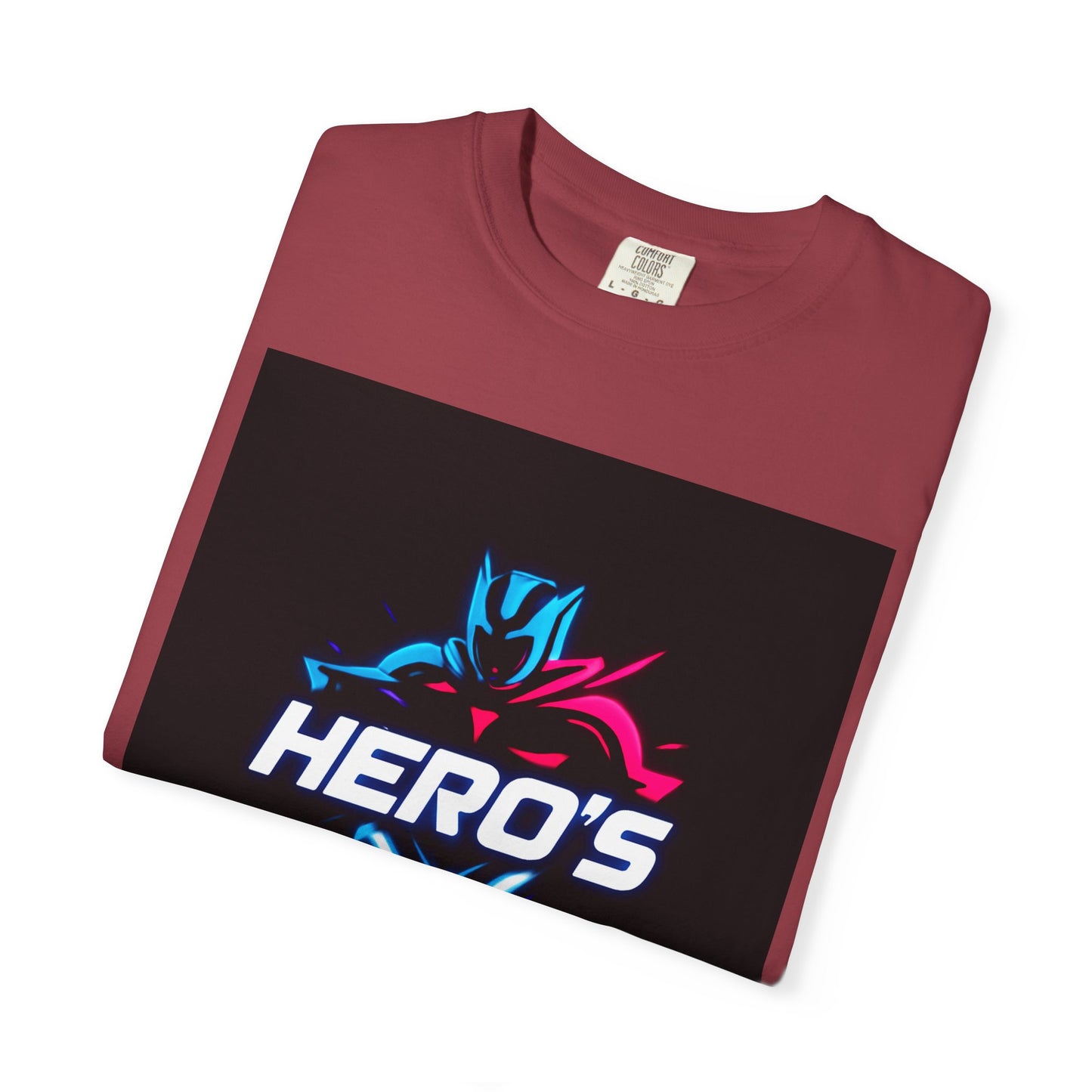 Hero's Unisex Garment-Dyed T-shirt, Casual Tee, Perfect for Gifting, Comic Fans, Hero Celebrations, Graphic Tee, Everyday Wear