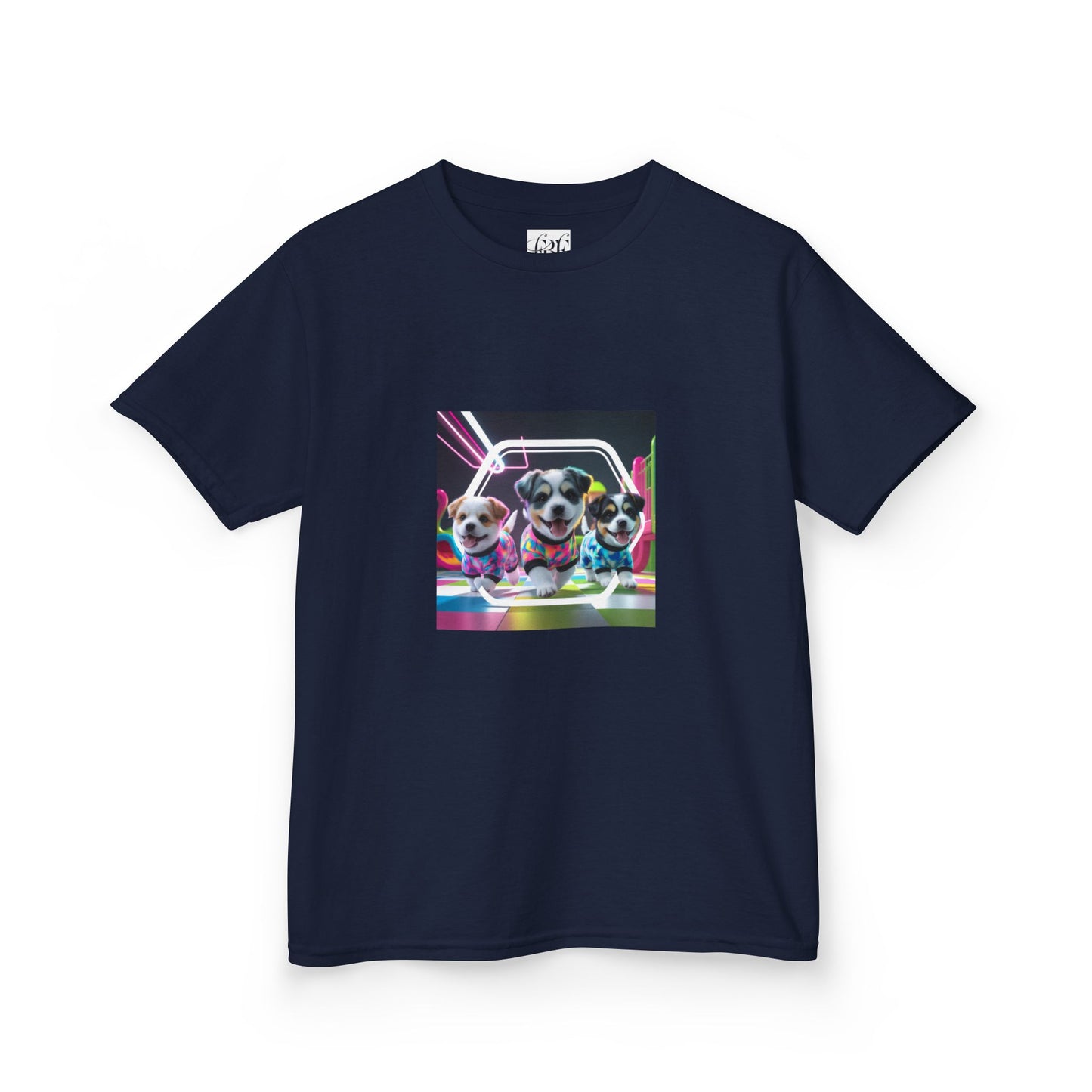 Colorful Dog-Themed Kids Tee - 'Unity Fun' Design
