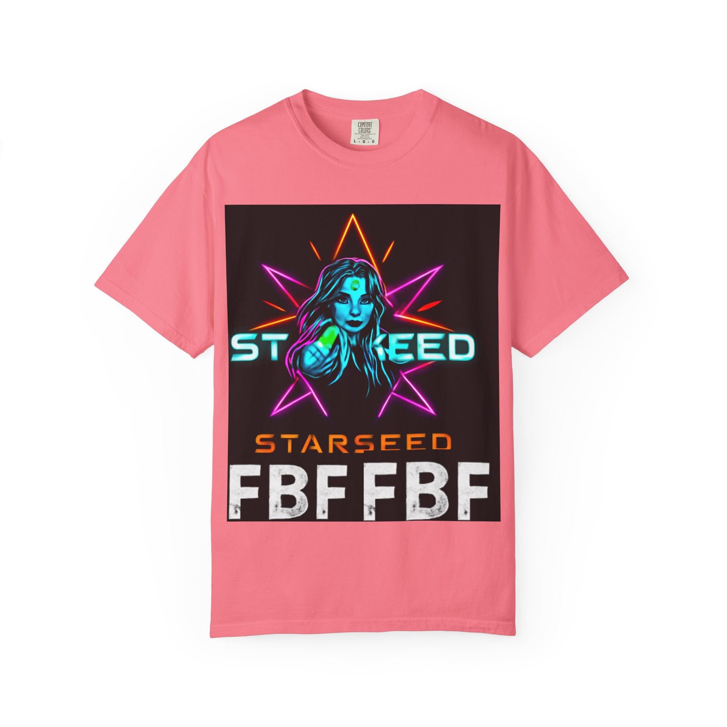 Neon Graphic T-Shirt - Starseed FBF Tee, Unisex Fashion, Cool Gift, Festival Wear, Retro Style, Casual Streetwear