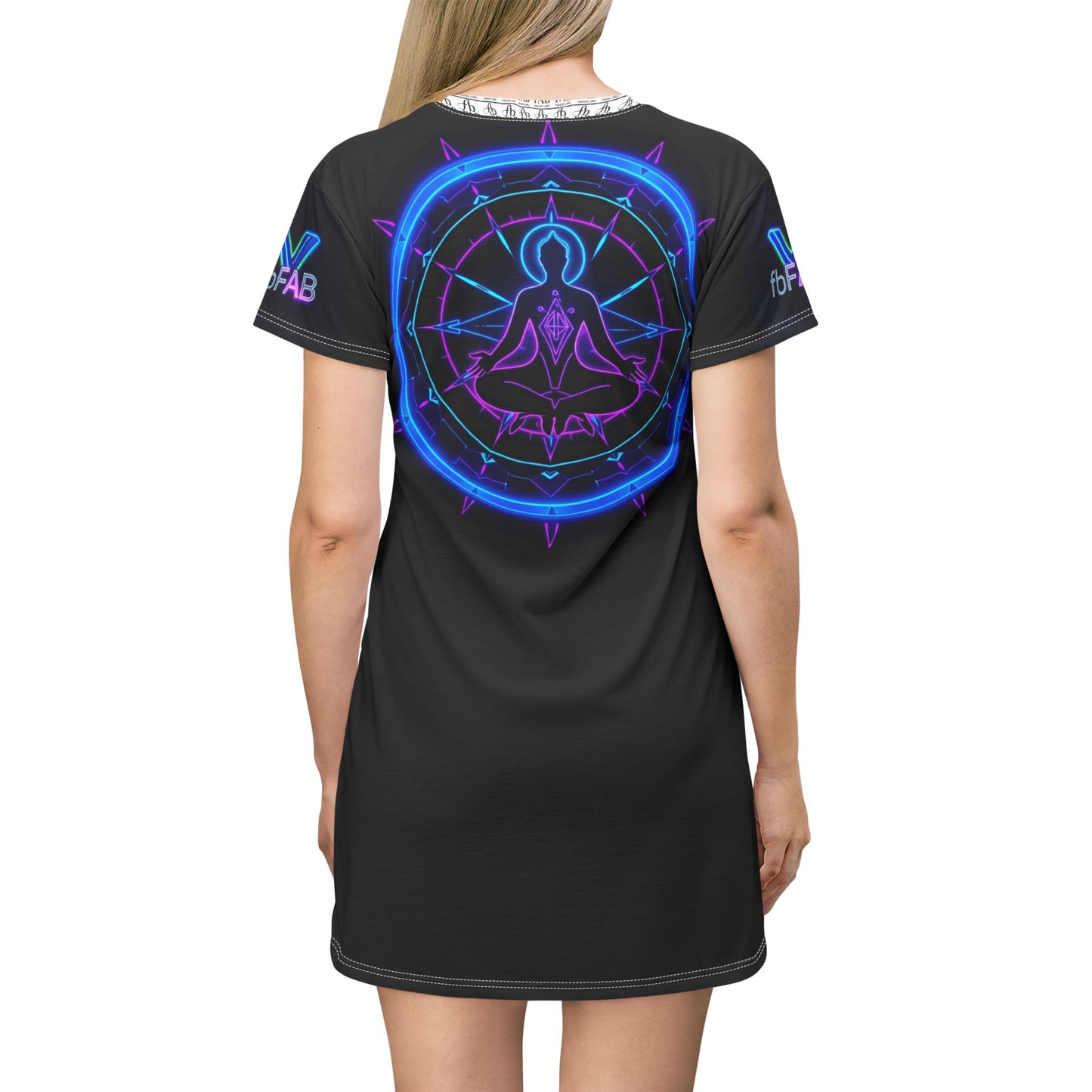 Vibrant Graphic T-Shirt Dress, Trendy Casual Wear, Summer Fashion, Unique Prints, Fun Festival Outfit, Everyday Comfort