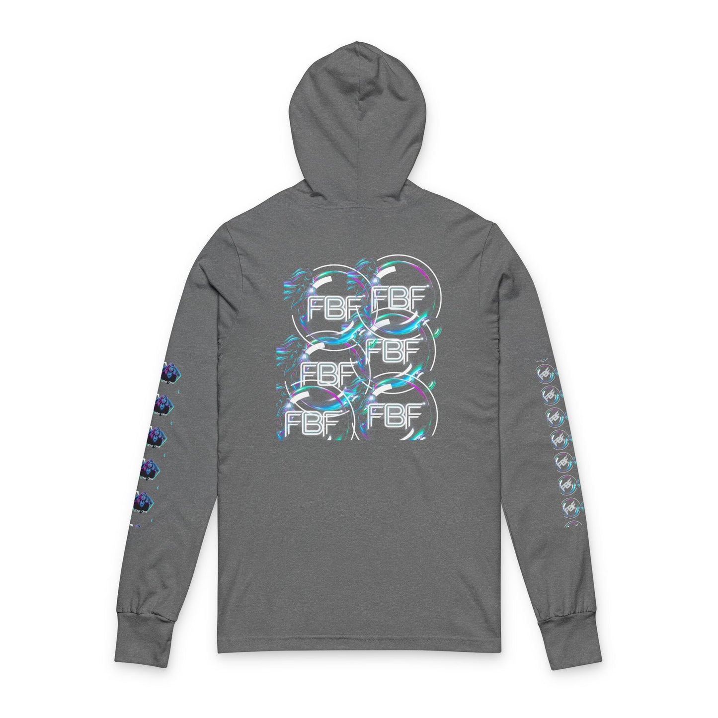 Car Culture Hooded Long Sleeve Tee — Neon Sports Car Graphic