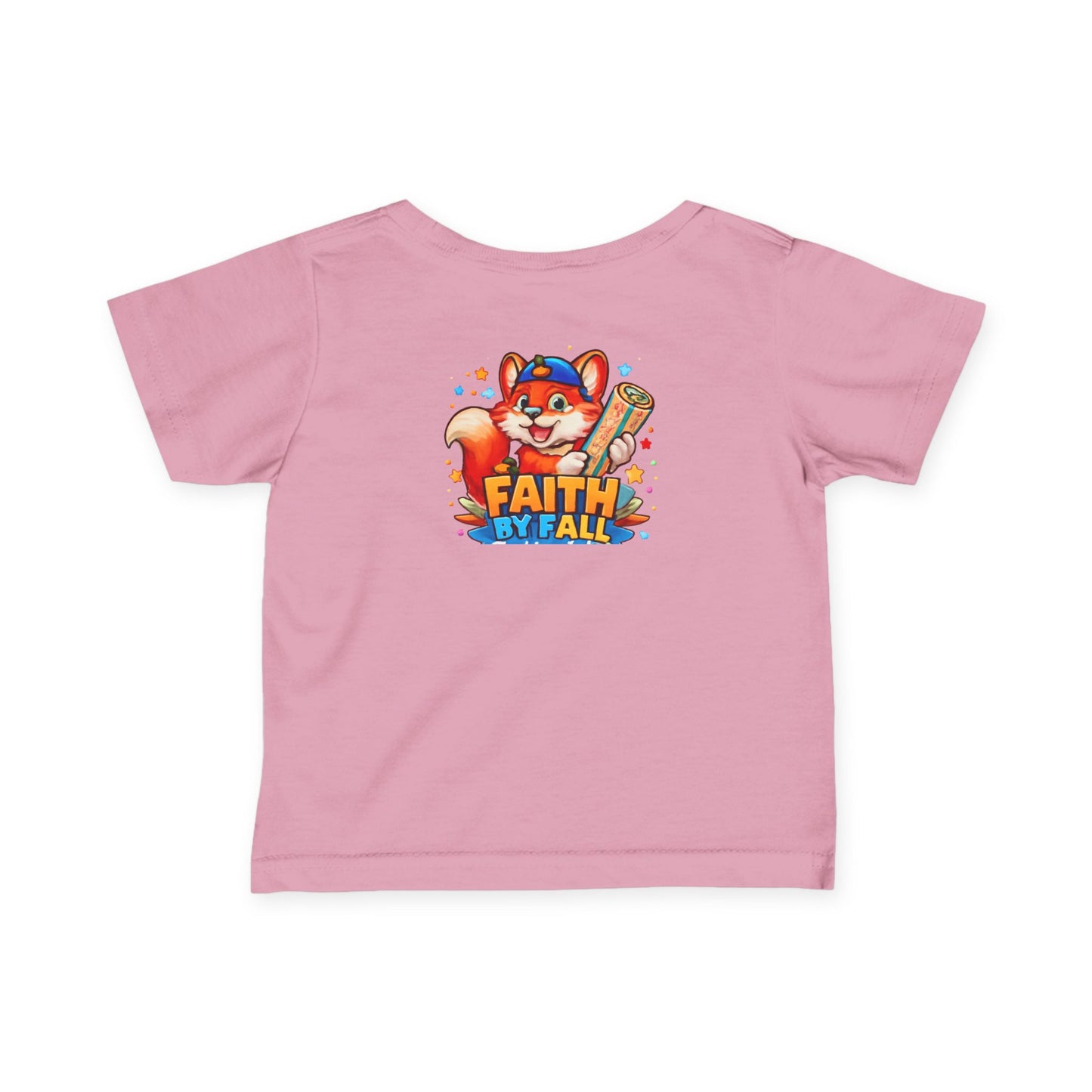 Infant Tee — Cute Fox "Faith Fox" Graphic Baby Shirt