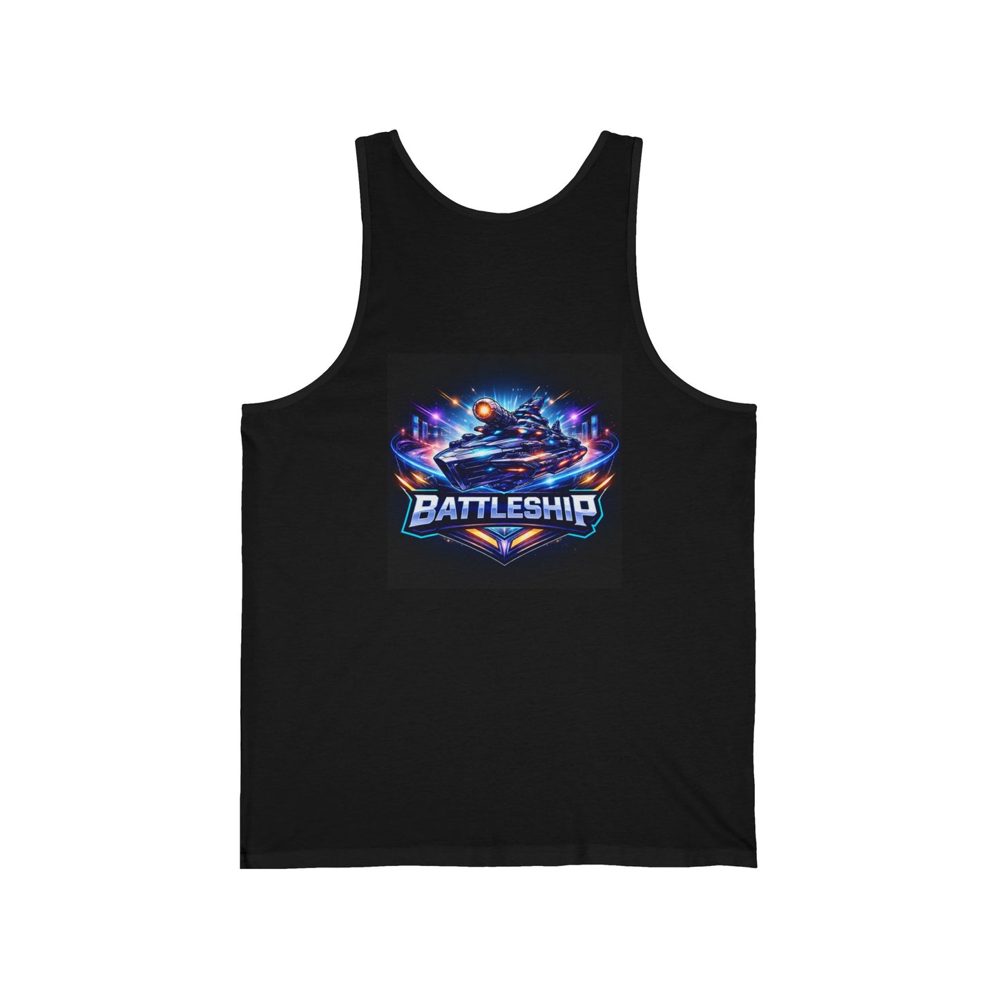 Retro Neon Racing Tank Top — FBF & Battleship Gamer Graphic