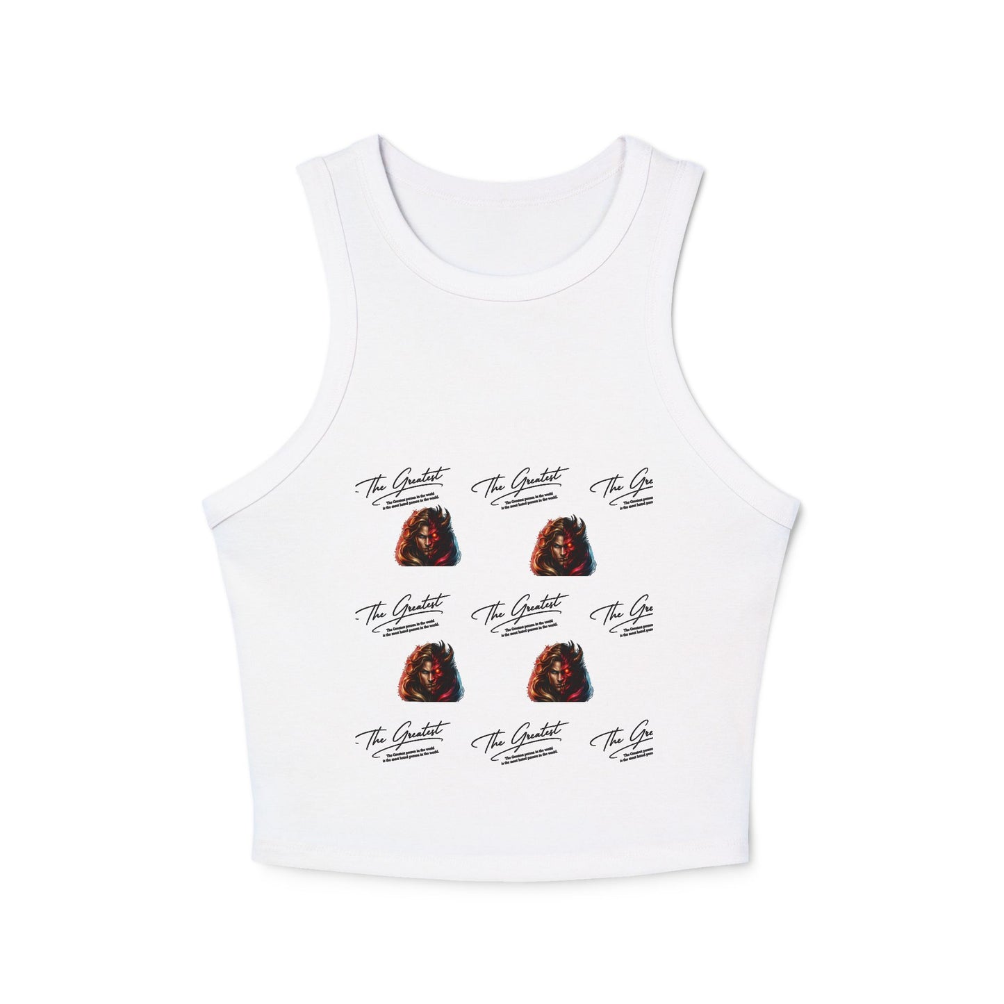 Great/hate Women's Micro Rib Racer Tank Top