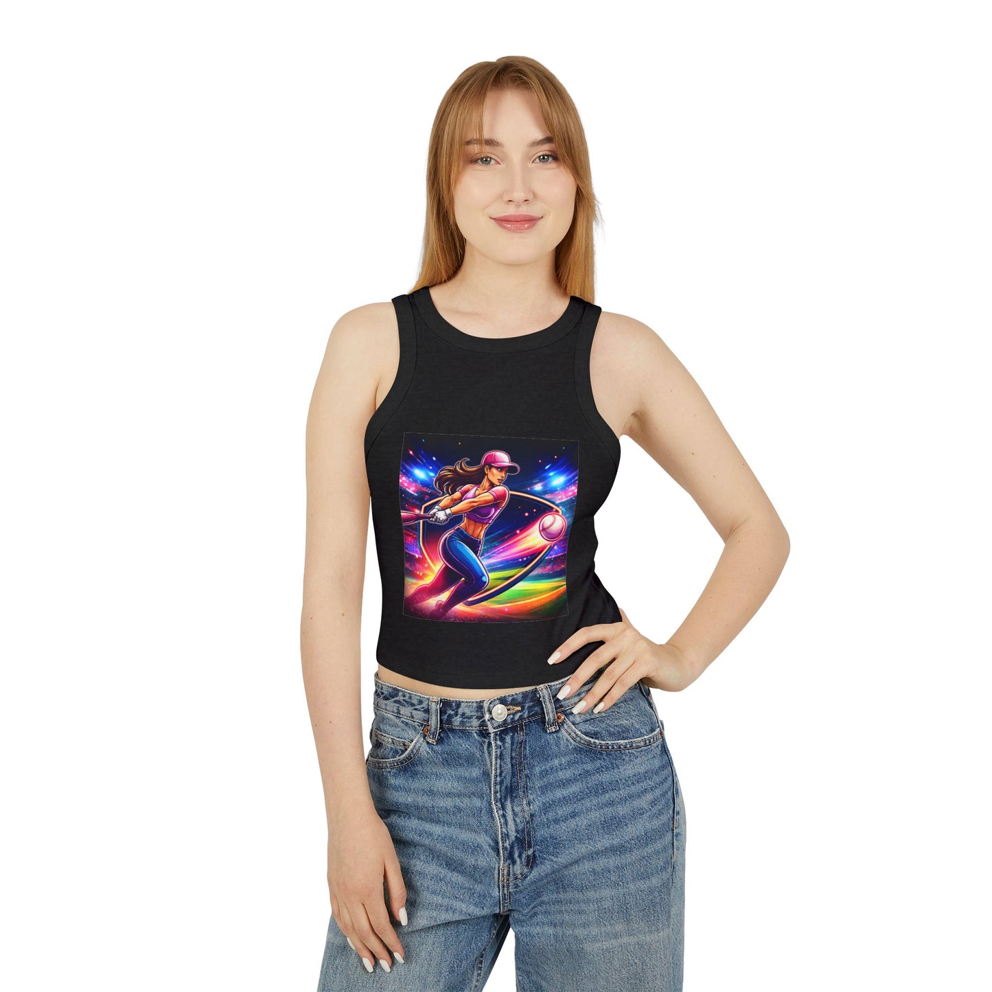 Women's Micro Rib Racer Tank Top