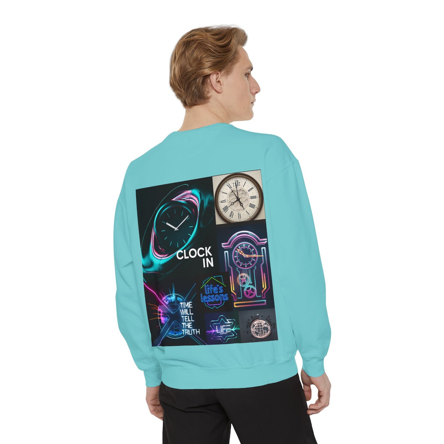 Retro Neon Clock Sweatshirt
