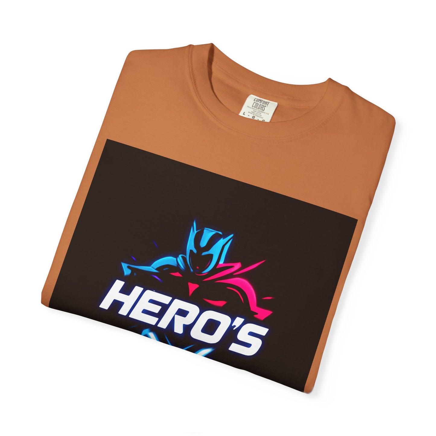 Hero's Unisex Garment-Dyed T-shirt, Casual Tee, Perfect for Gifting, Comic Fans, Hero Celebrations, Graphic Tee, Everyday Wear