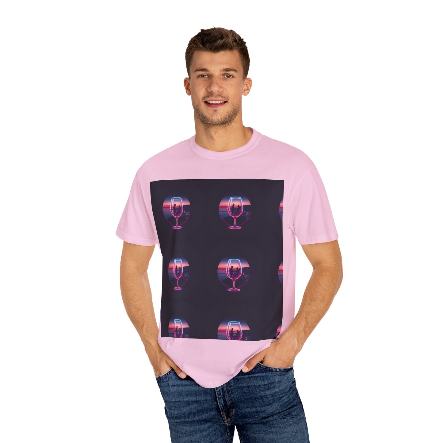 Retro Sunset Glasses T-Shirt, Unisex Garment-Dyed Tee for Casual Wear, Vintage Aesthetic Shirt, Gift for Friends, Summer Vibes Tee, [...]