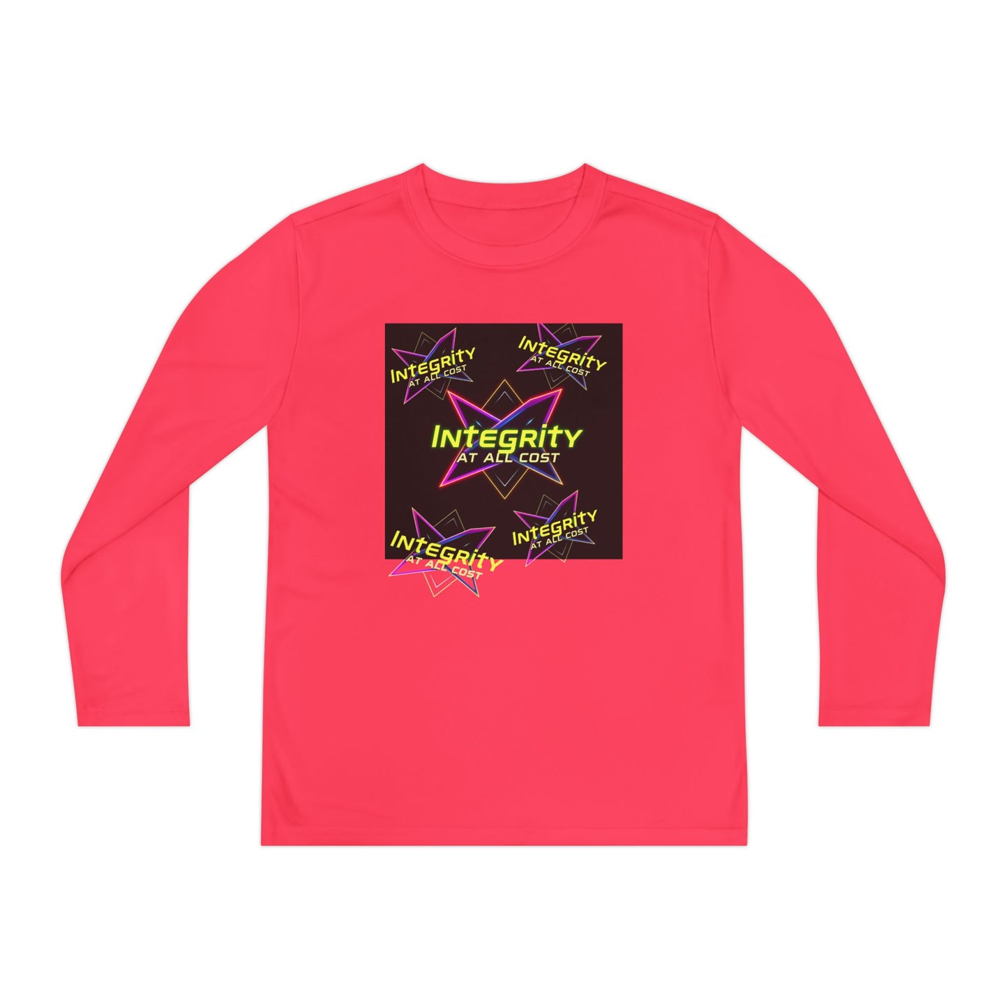 Integrity Youth Long Sleeve Tee, Cool Graphic Shirt, Motivational Apparel, Perfect for Sports, Birthday Gift