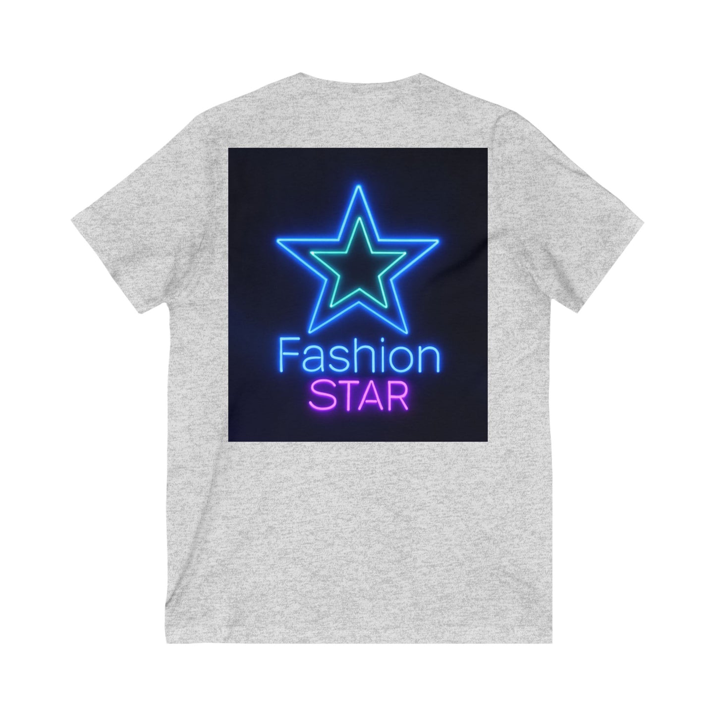 Imperfectly Perfect Fashion Star V-Neck Tee, Casual T-Shirt for Girls, Gifts for Teens, Stylish Summer Top, Trendy Graphic Tee