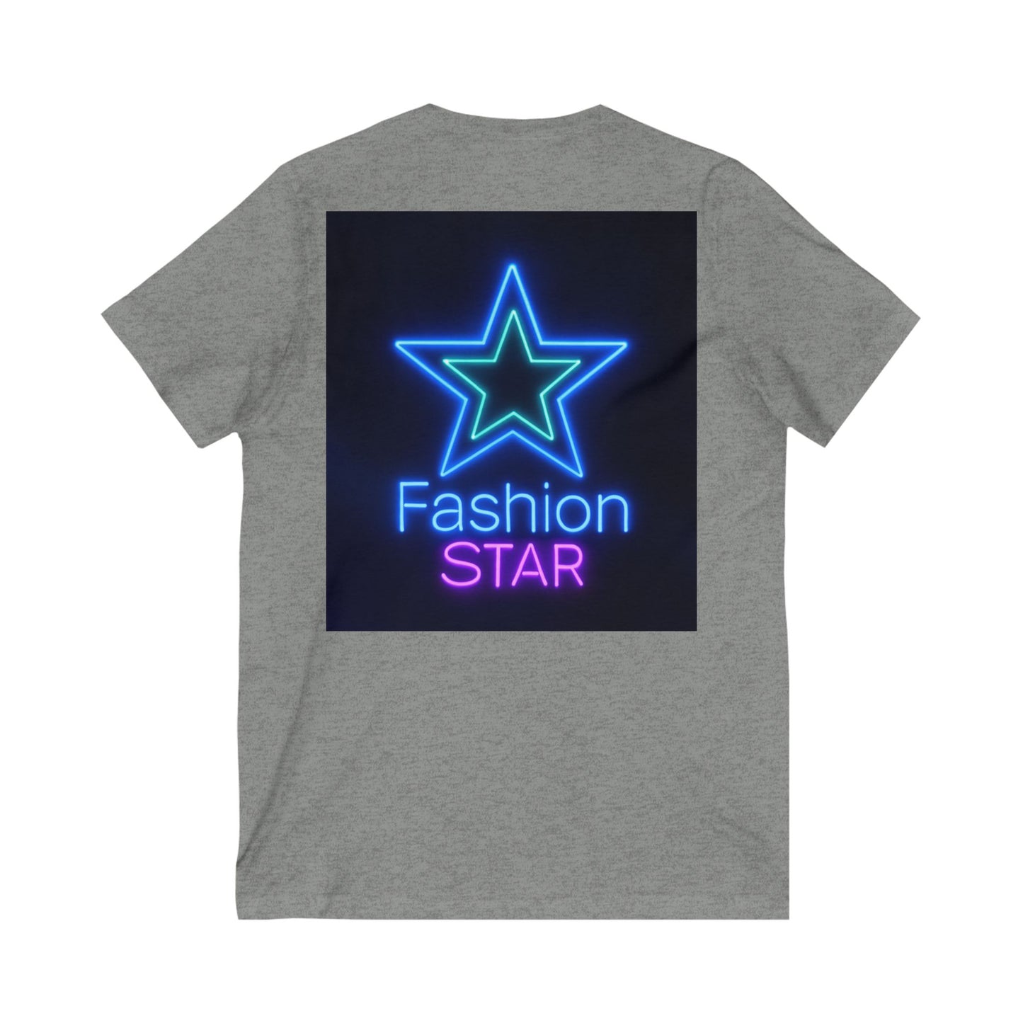 Imperfectly Perfect Fashion Star V-Neck Tee, Casual T-Shirt for Girls, Gifts for Teens, Stylish Summer Top, Trendy Graphic Tee