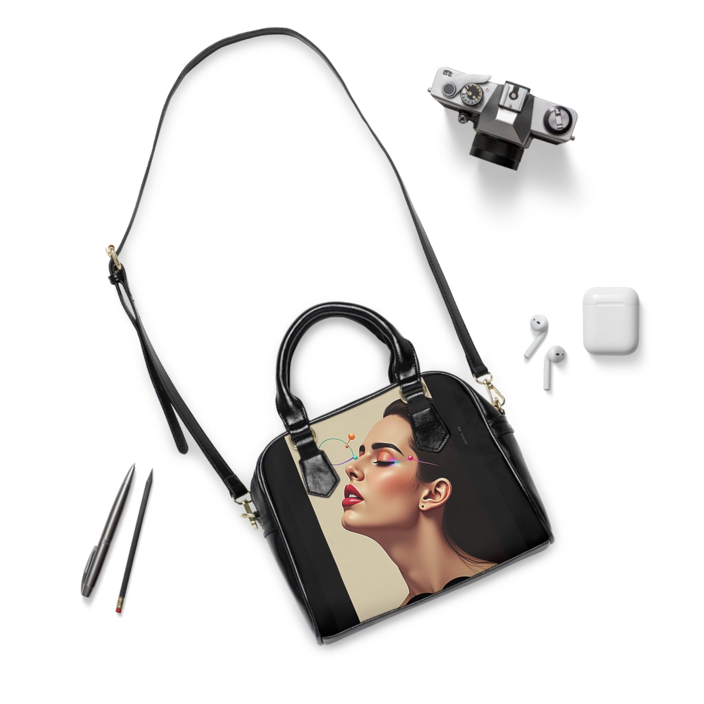 Trendy Shoulder Handbag with Bold Graphic Designs - Perfect for Everyday Style
