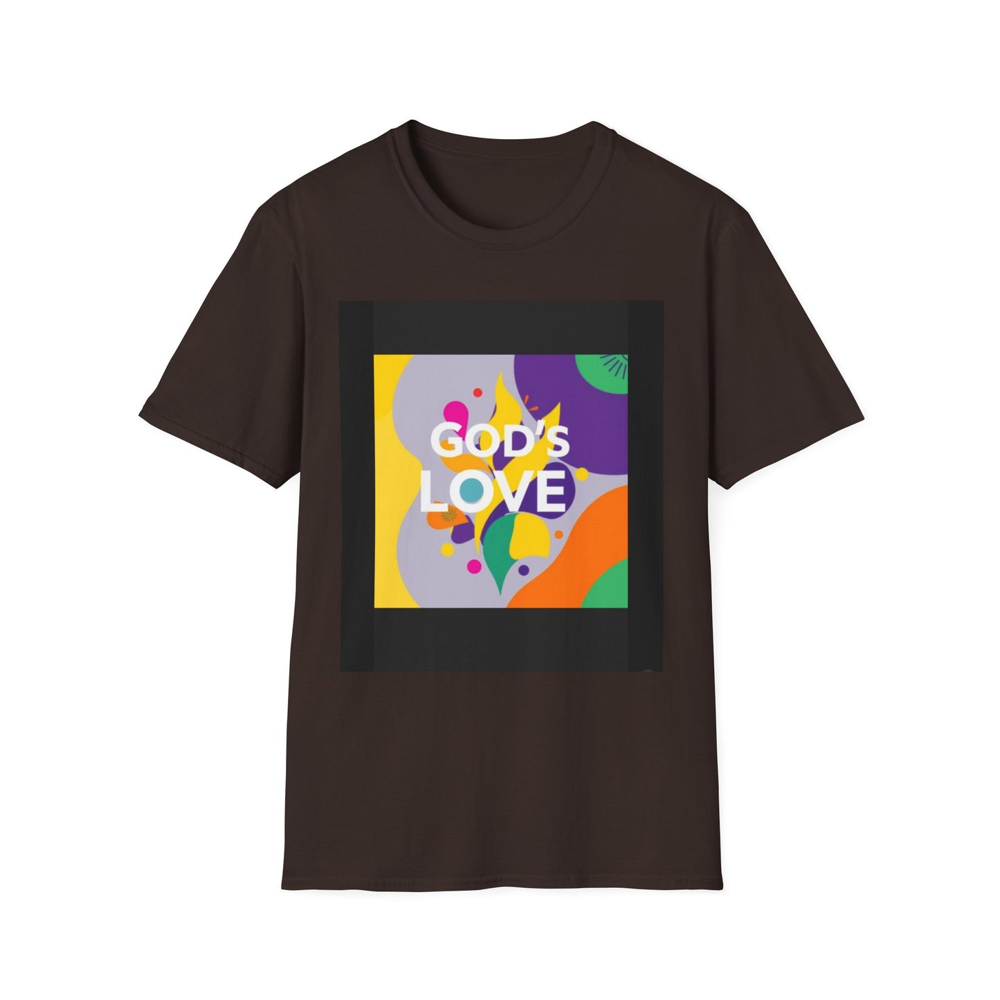 Unisex Softstyle T-Shirt with God's Love Design, Faith Shirt, Inspirational Tee, Christian Apparel, Gift for Believers, Everyday Wear