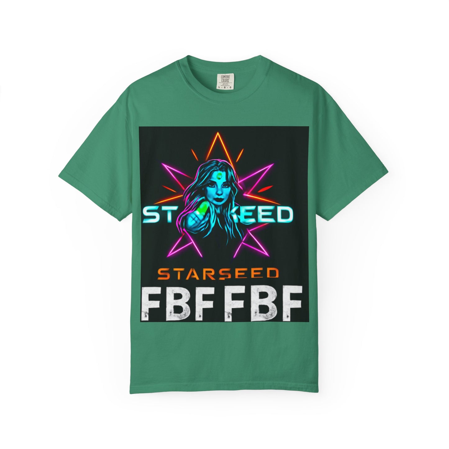 Neon Graphic T-Shirt - Starseed FBF Tee, Unisex Fashion, Cool Gift, Festival Wear, Retro Style, Casual Streetwear