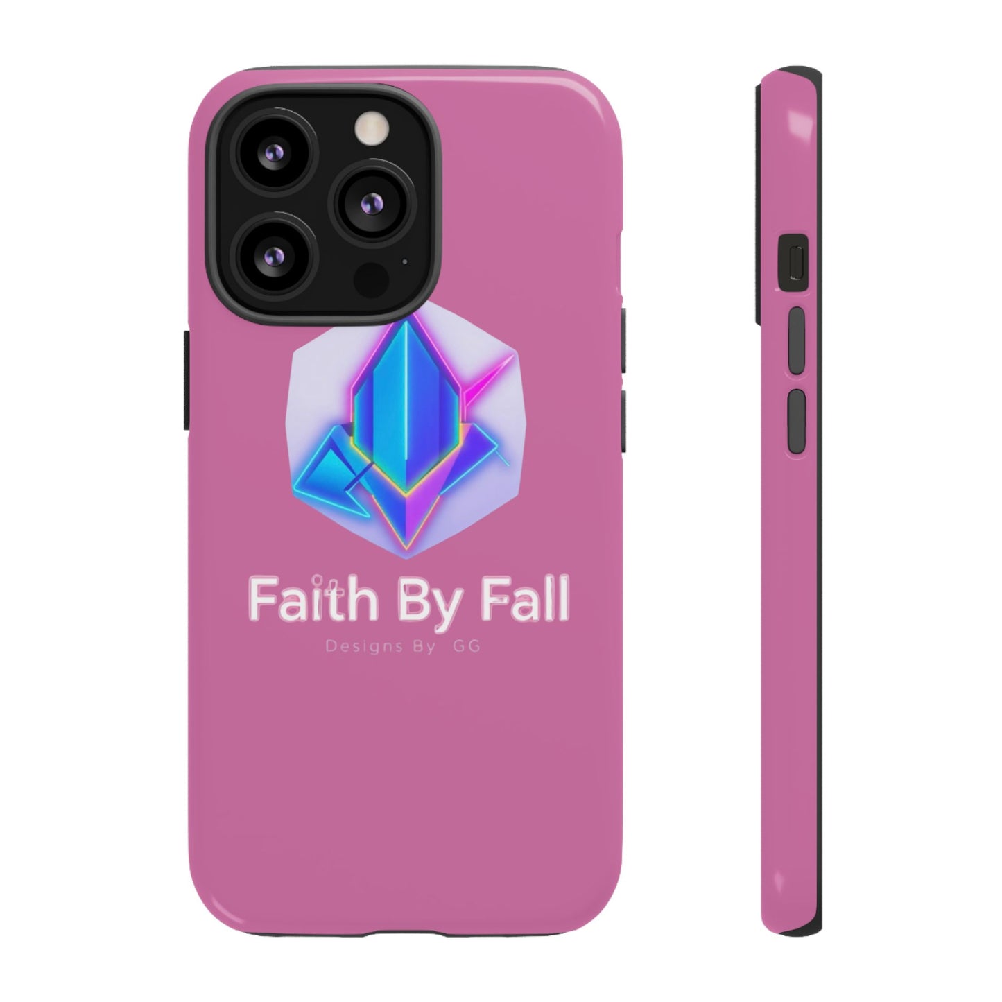 Vibrant Phone Case with Motivational Design - Faith By Fall, Colorful Phone Cover, Customizable Mobile Accessory, Unique Gift Idea, [...]