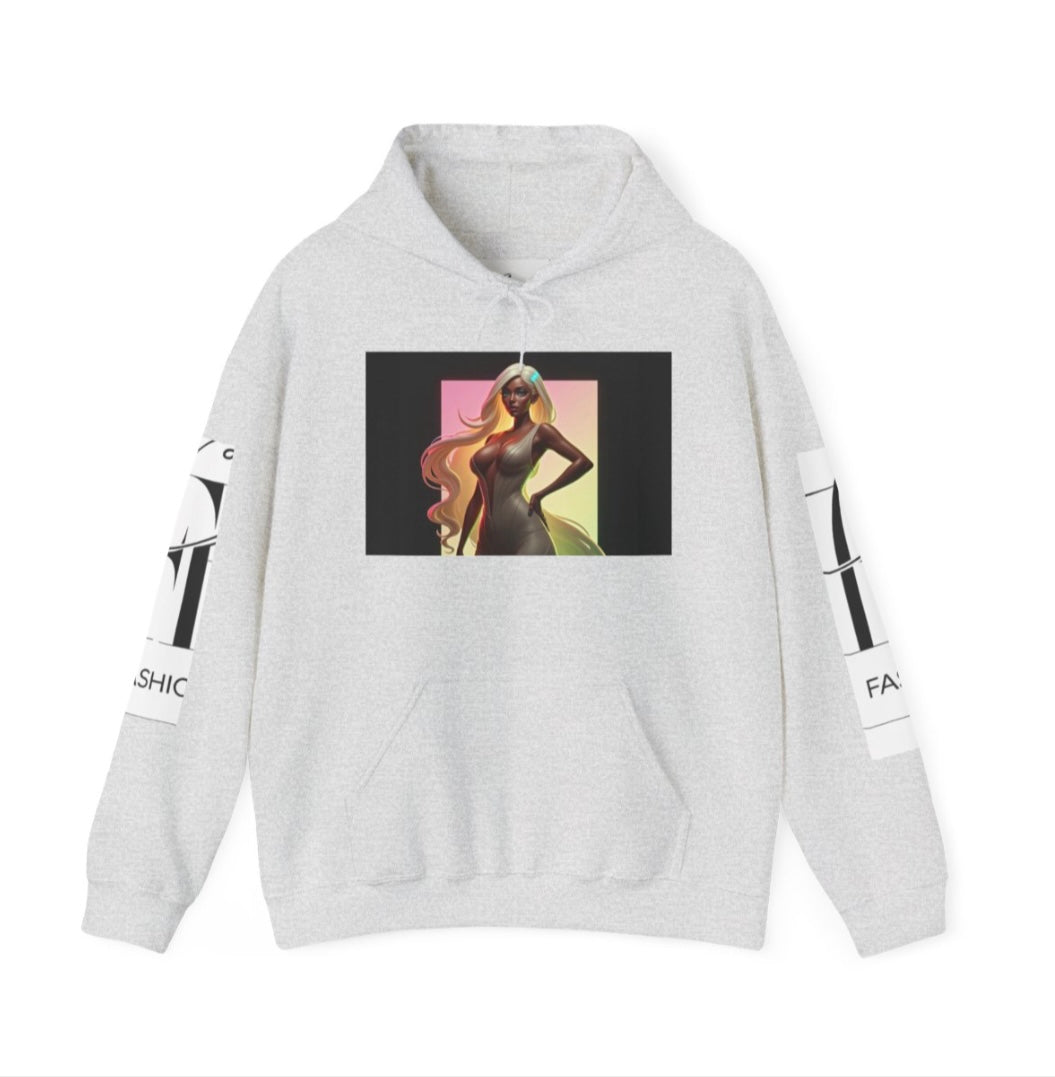 Lucky Lady Unisex Hooded Sweatshirt – Stylish Streetwear for Confident Women