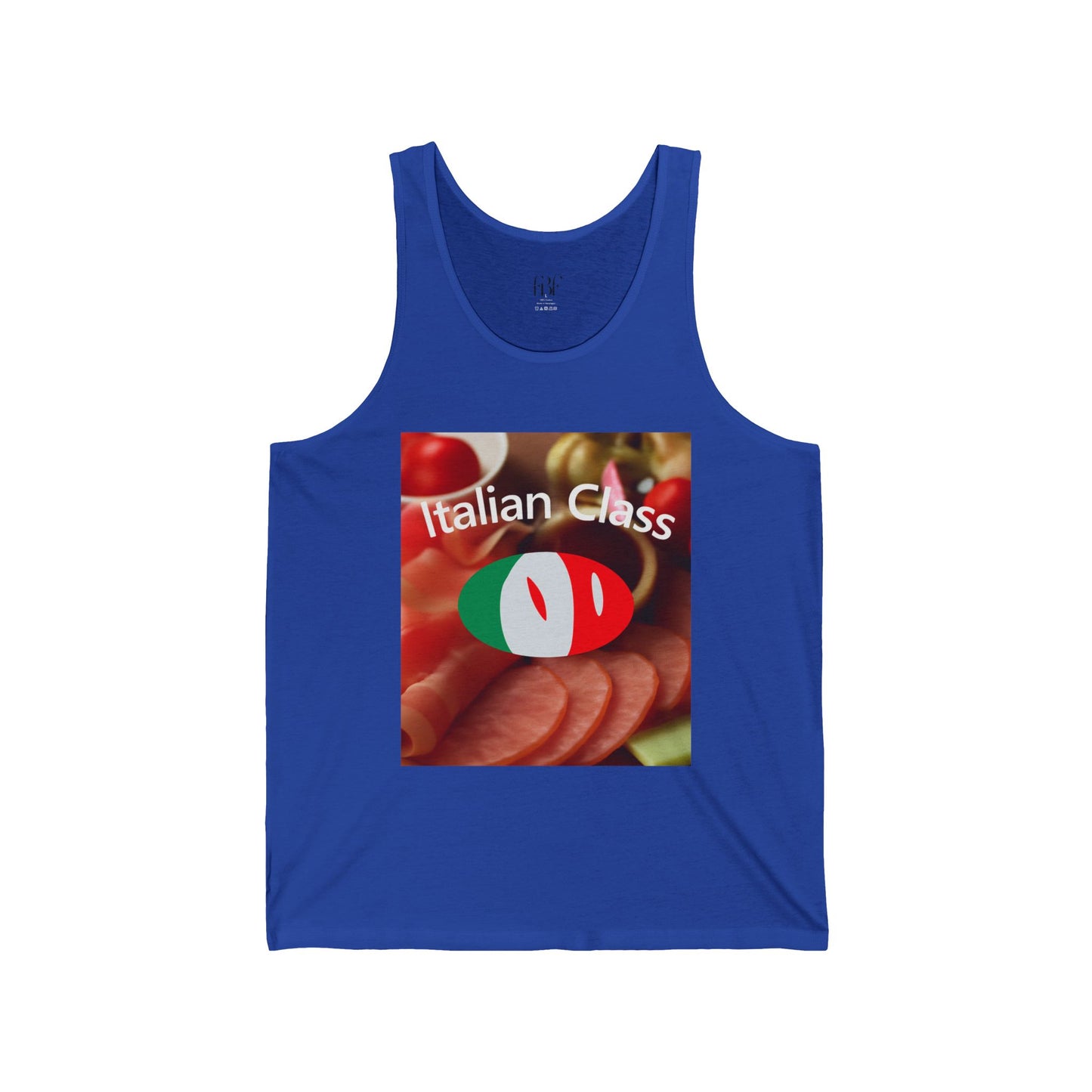 Italian Class Unisex Tank Top, Fun Culinary Shirt, Perfect for Food Lovers, Summer Events, Cooking Classes, BBQ Parties