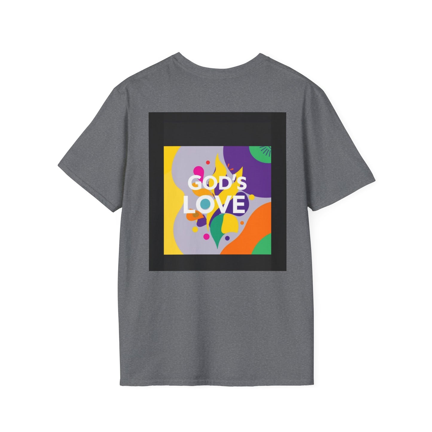 Unisex Softstyle T-Shirt with God's Love Design, Faith Shirt, Inspirational Tee, Christian Apparel, Gift for Believers, Everyday Wear