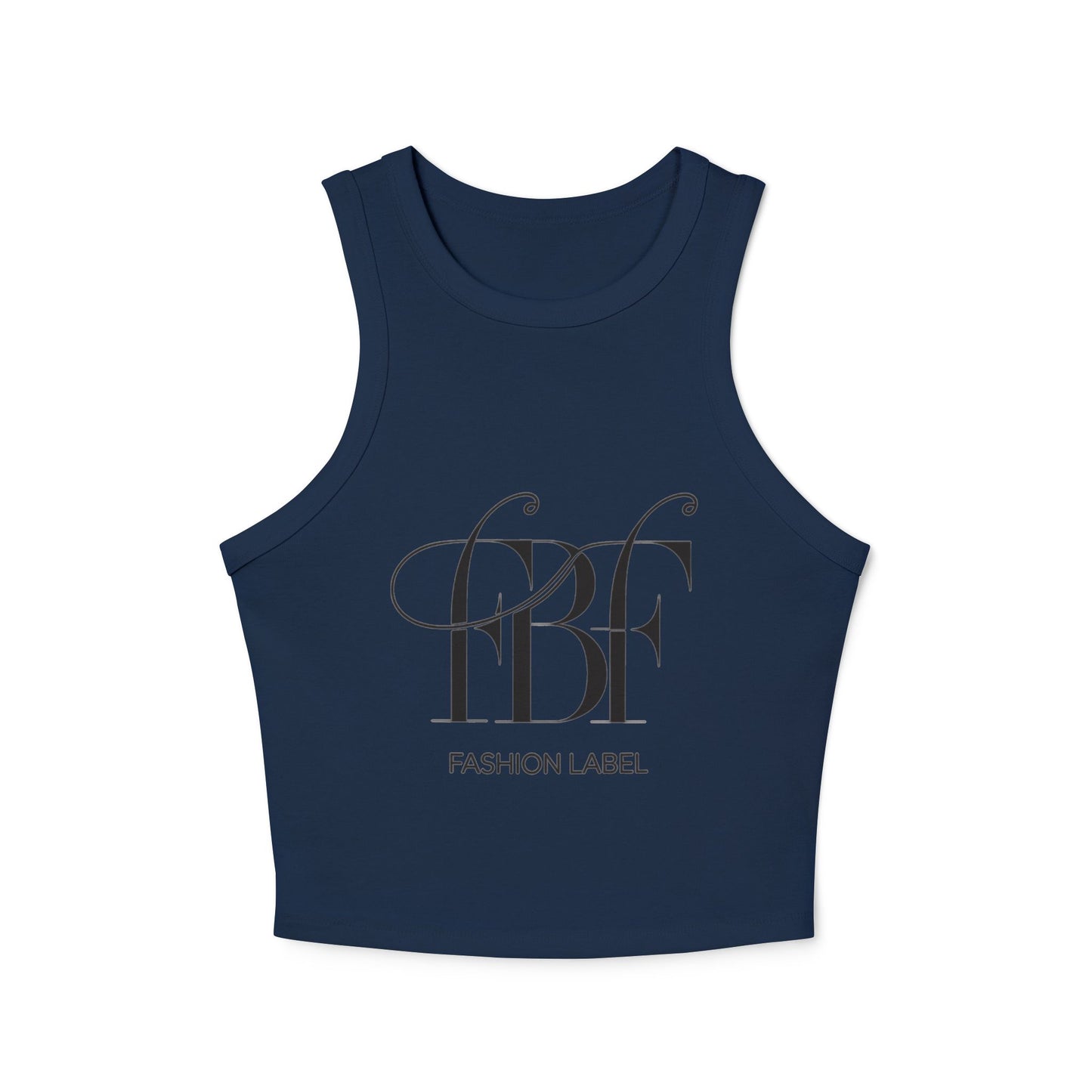 Chic Micro Rib Racer Tank Top, Summer Casual Top, Women's Fashion Tee, Workout Wear, Stylish Crop Top, Trendy Tank for Every Occasion