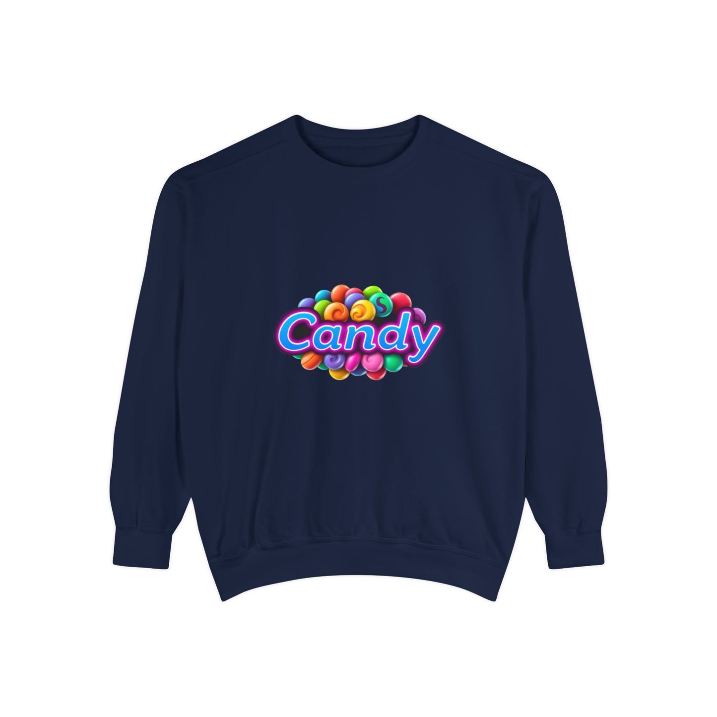 Candy-Themed Unisex Garment-Dyed Sweatshirt - Nostalgic Apparel for Sweet Lovers, Cozy Casual Wear, Gift for Candy Lovers, Colorful [...]