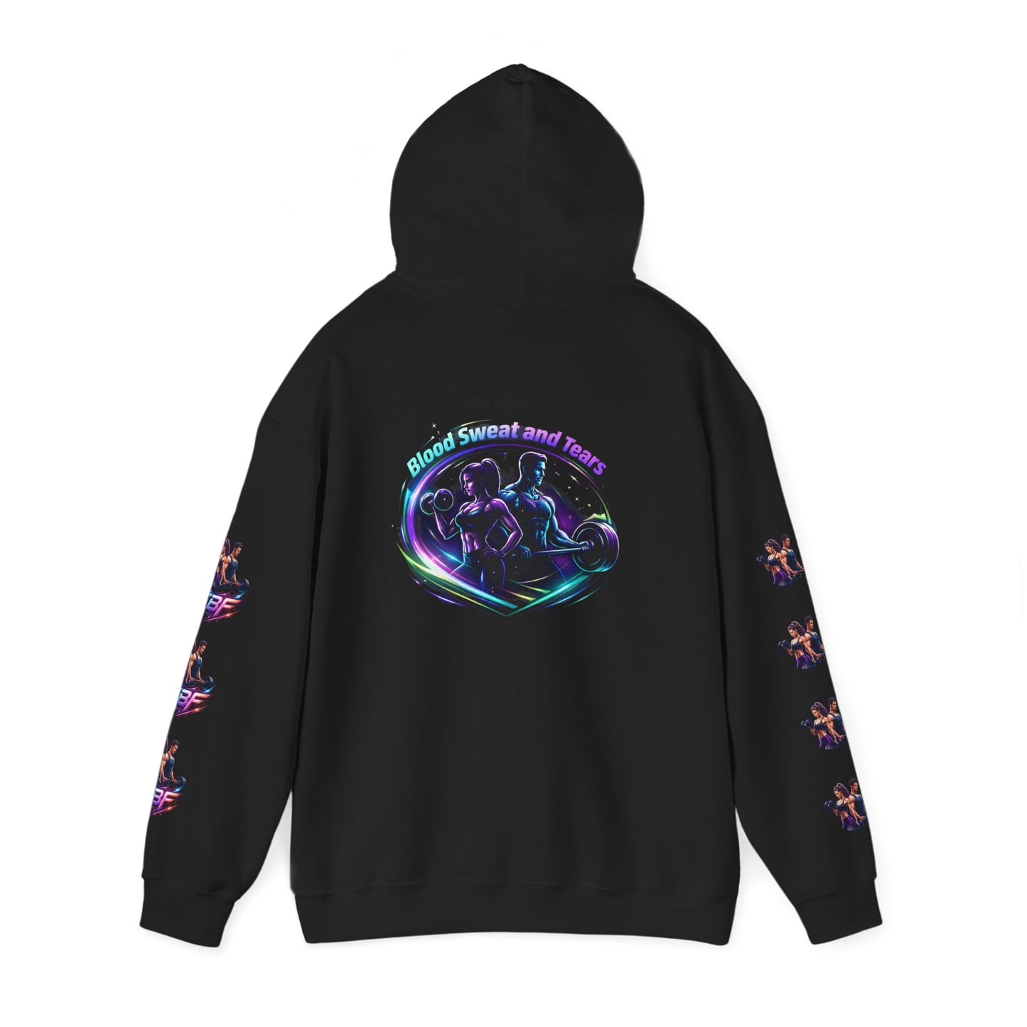 Weightlifting Hoodie — "Blood, Sweat and Tears" Fitness Pullover