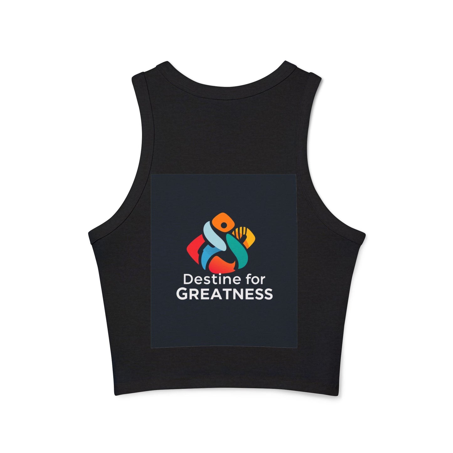 Empowering Racer Tank Top, Motivational Workout Top, Women's Exercise Wear, Fitness Apparel, Gift for Her, Summer Essentials
