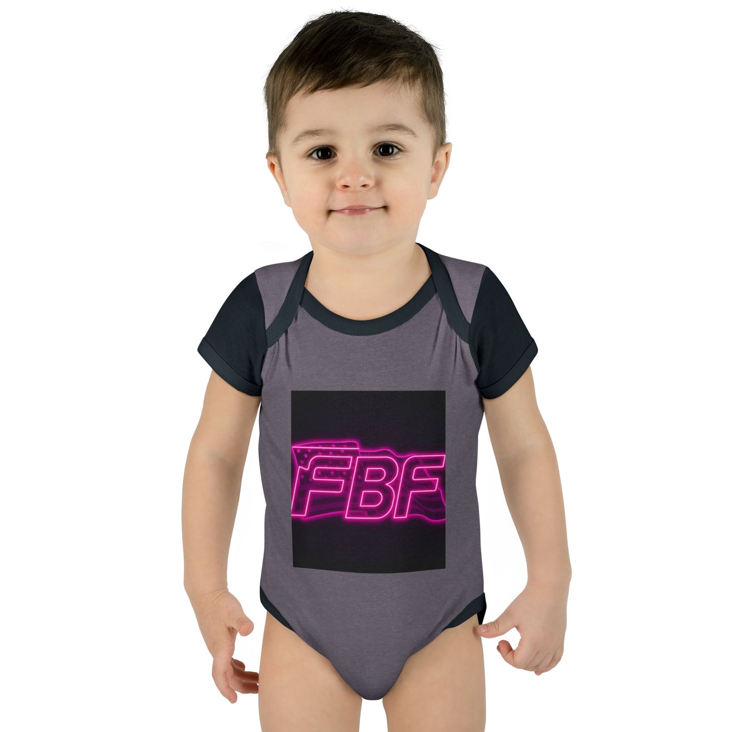 Neon Baby Bodysuit for Trendy Infants, Cool Graphic Onesie, Unique Baby Gift, Personalized Baby Outfit, Modern Infant Apparel