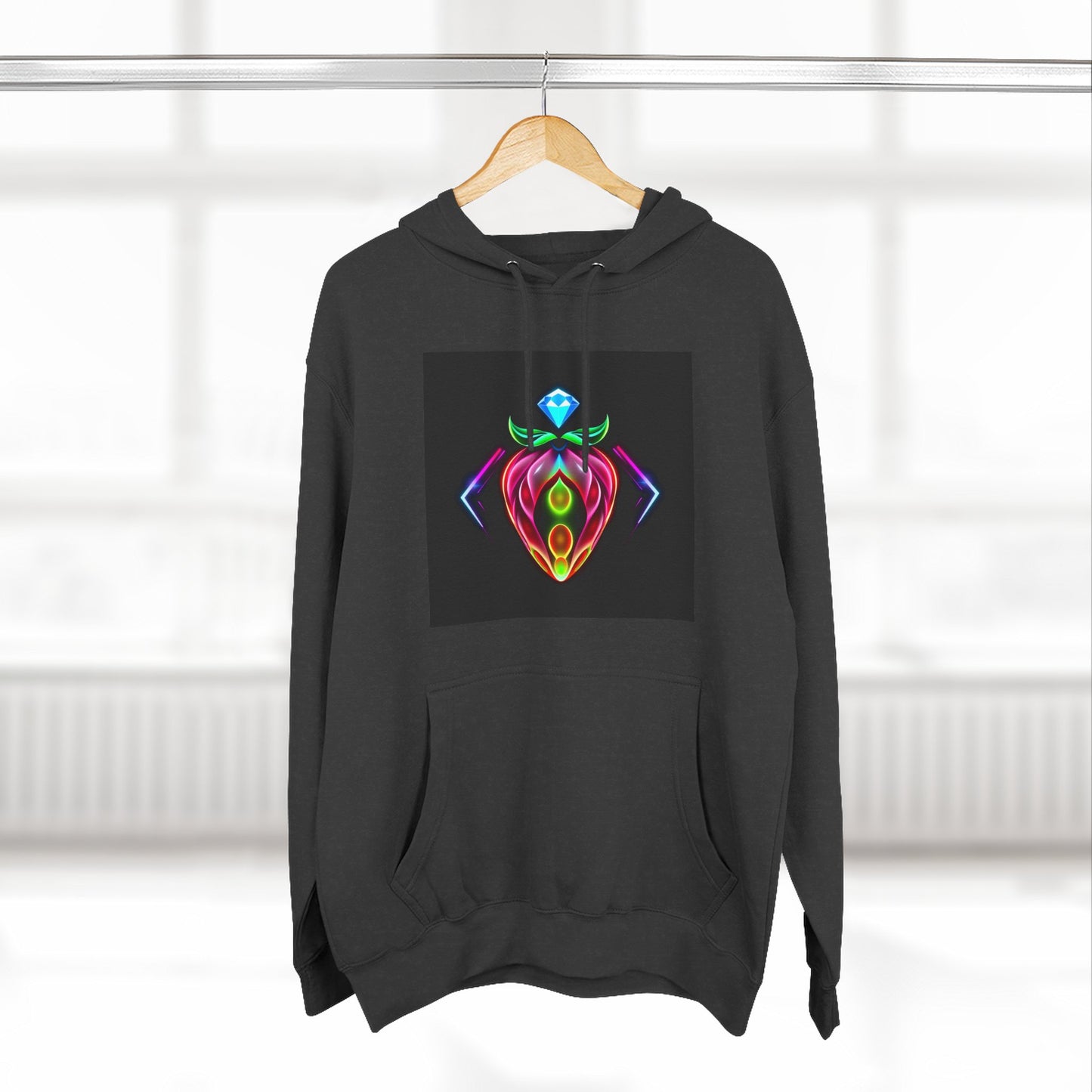 Vibrant Art Hoodie, Colorful Fleece Hoodie, Unique Sweatshirt, Artistic Gift, Cozy Layer for Every Occasion