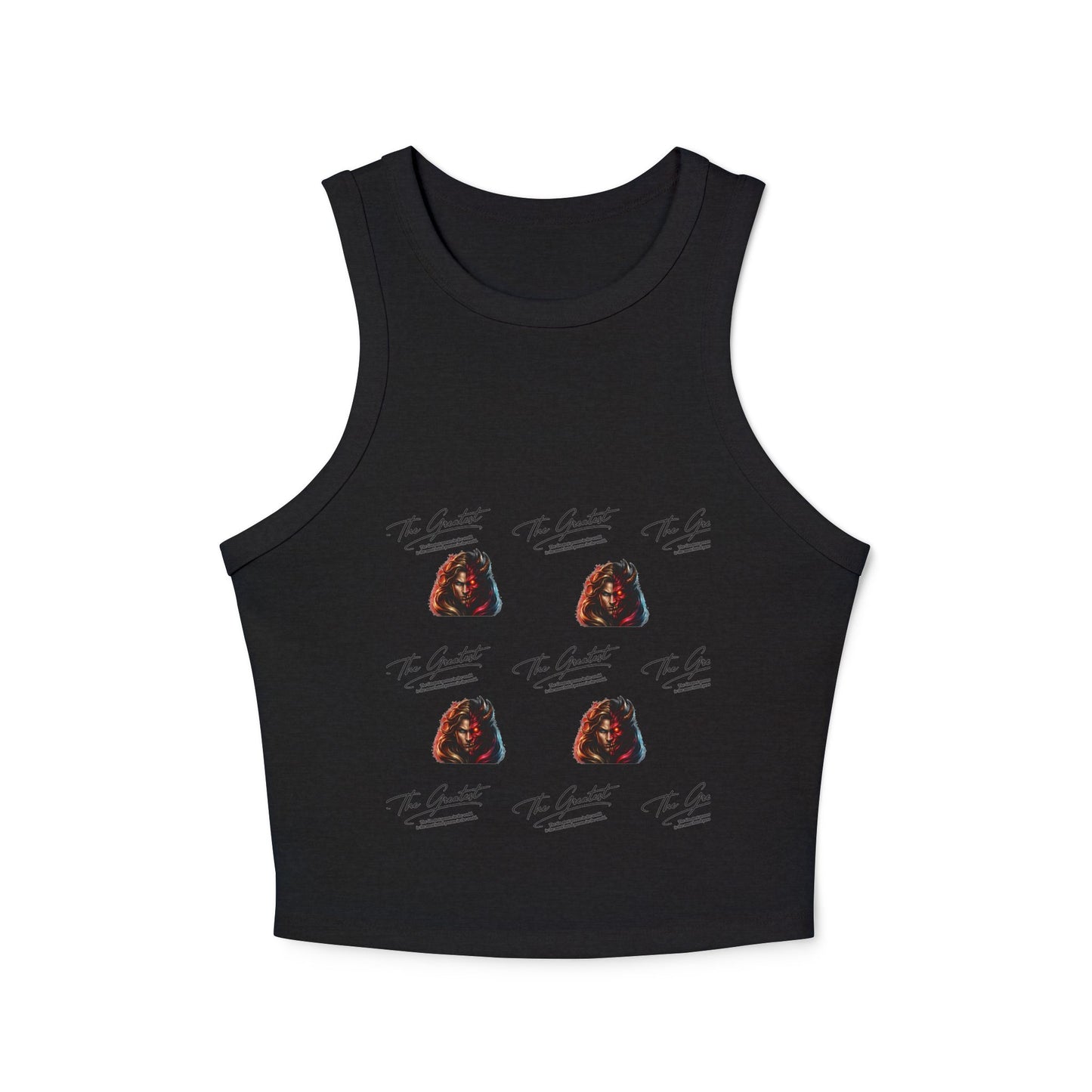 Great/hate Women's Micro Rib Racer Tank Top