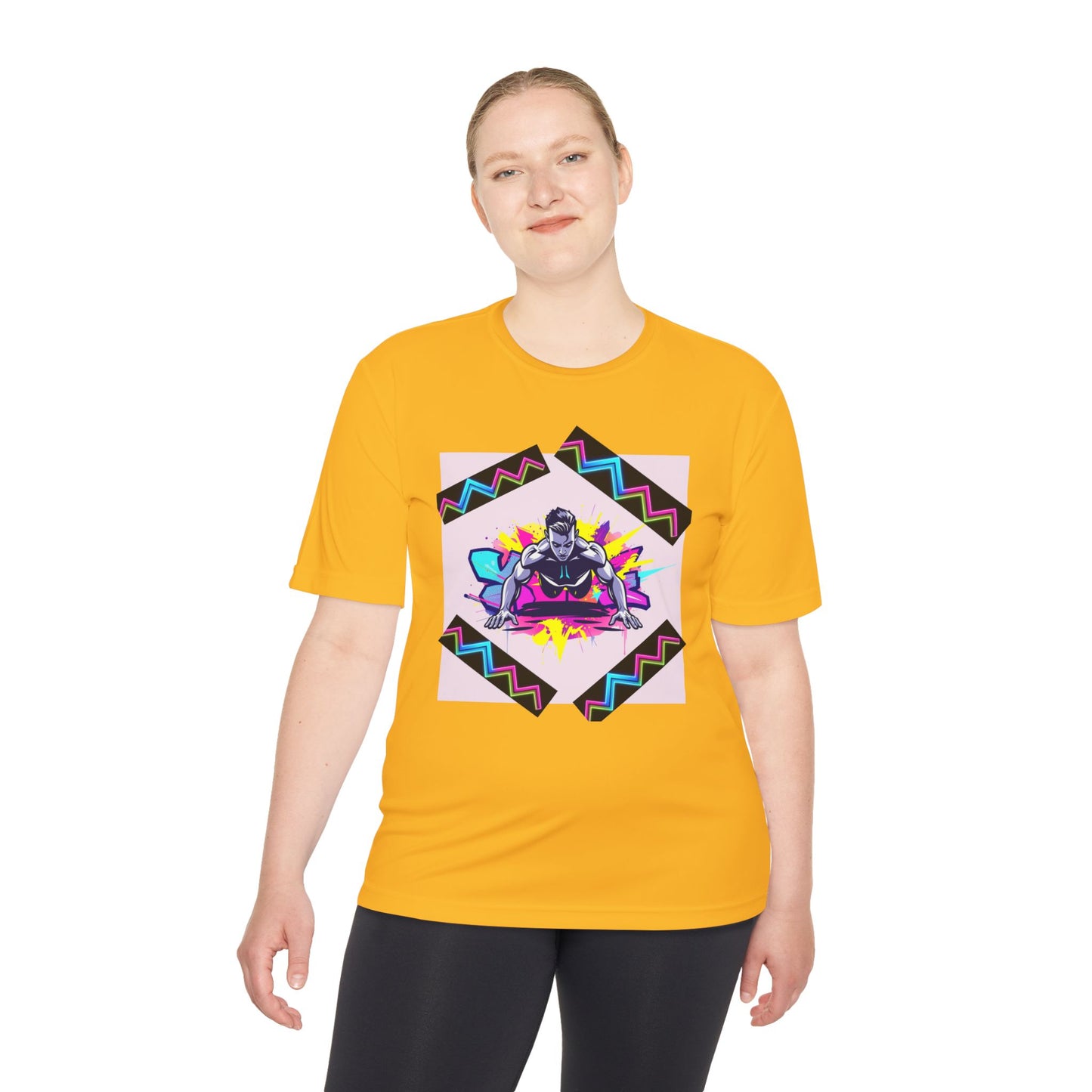 Vibrant Graphic Moisture Wicking Tee for Active Lifestyle
