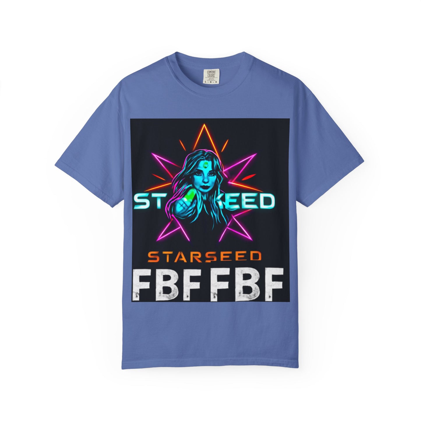 Neon Graphic T-Shirt - Starseed FBF Tee, Unisex Fashion, Cool Gift, Festival Wear, Retro Style, Casual Streetwear