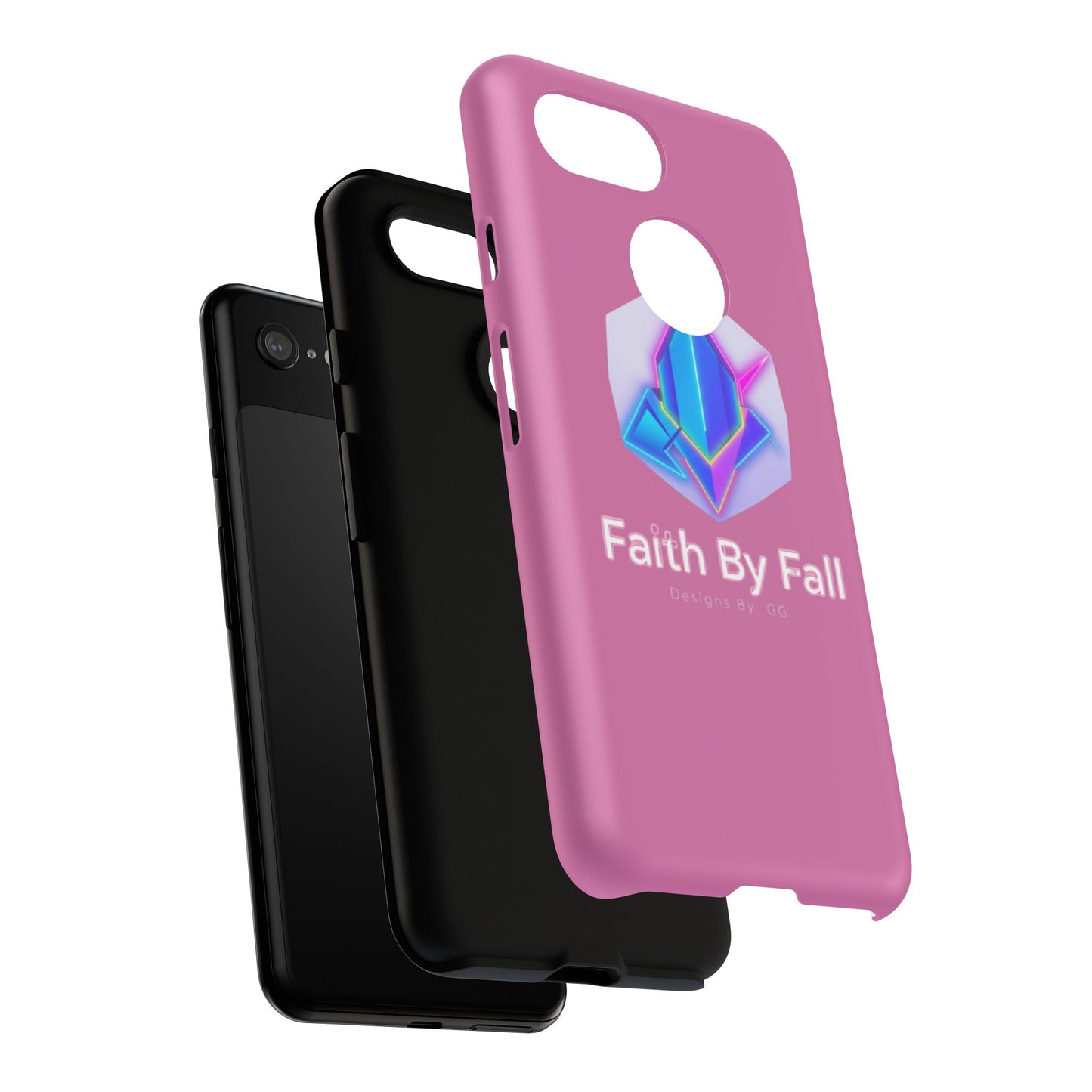Vibrant Phone Case with Motivational Design - Faith By Fall, Colorful Phone Cover, Customizable Mobile Accessory, Unique Gift Idea, [...]