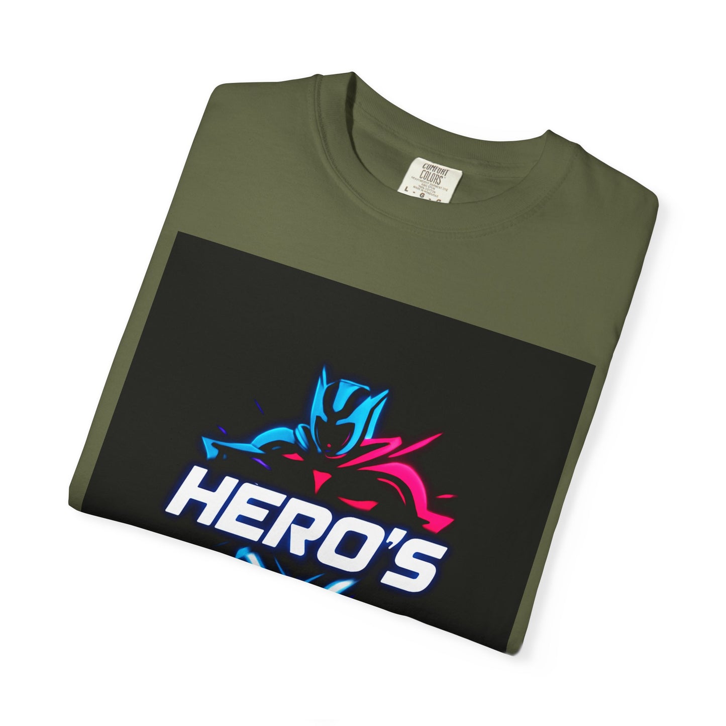 Hero's Unisex Garment-Dyed T-shirt, Casual Tee, Perfect for Gifting, Comic Fans, Hero Celebrations, Graphic Tee, Everyday Wear