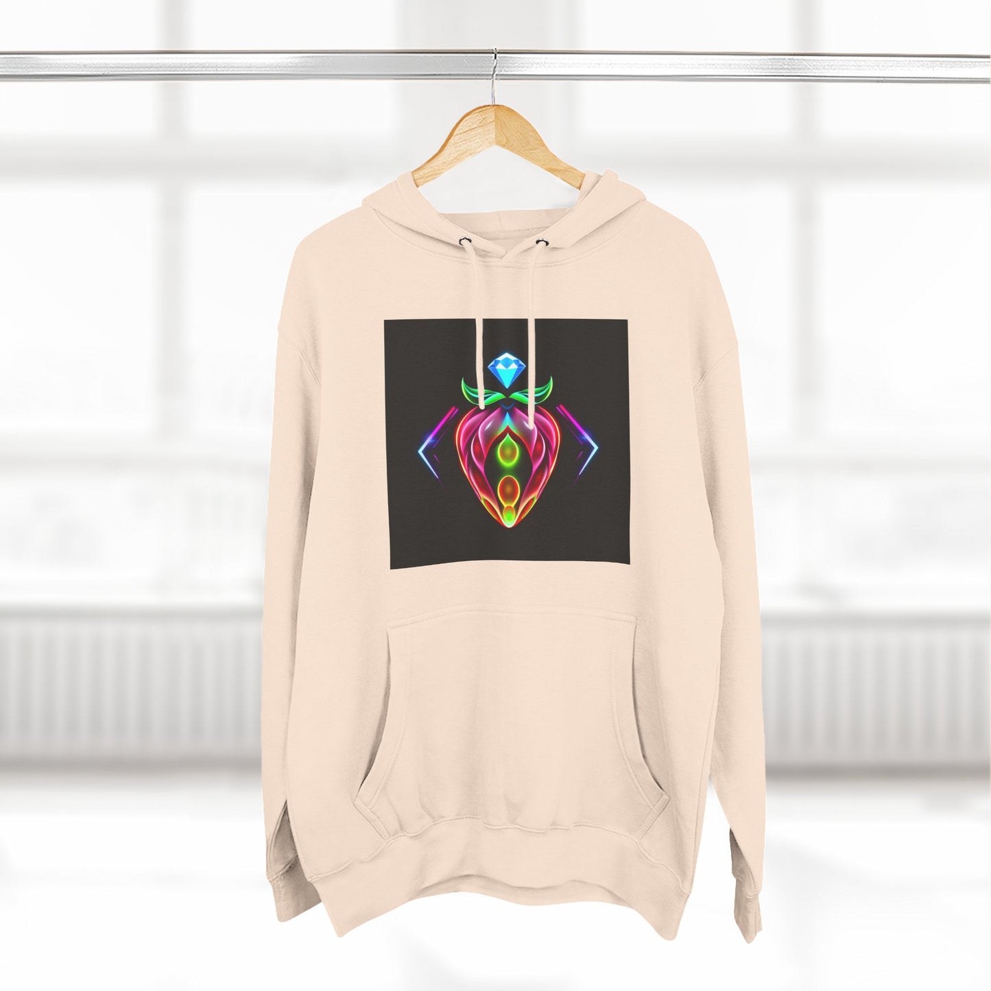 Vibrant Art Hoodie, Colorful Fleece Hoodie, Unique Sweatshirt, Artistic Gift, Cozy Layer for Every Occasion